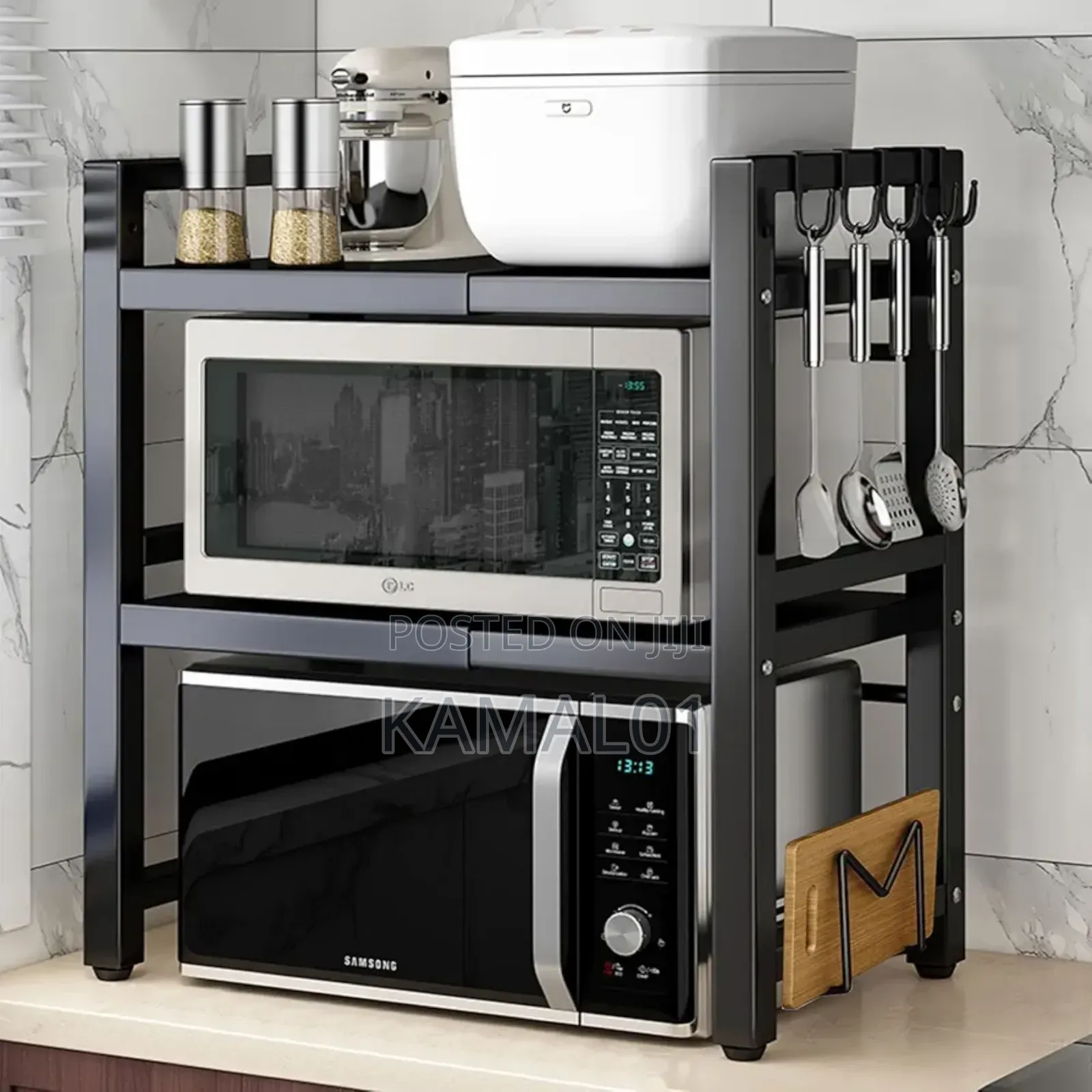 3-Tier Kitchen Extendable Microwave Oven Stand