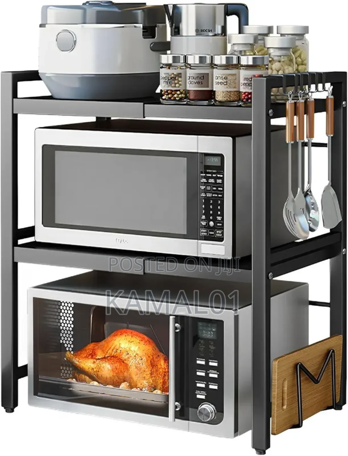 3-Tier Kitchen Extendable Microwave Oven Stand