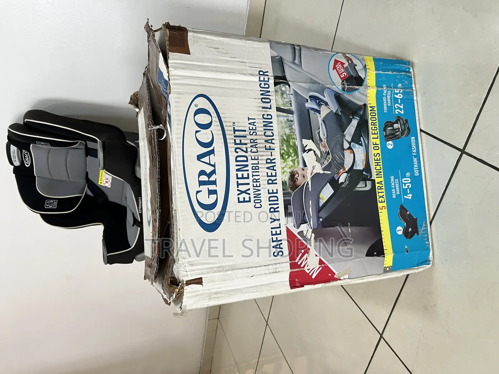 Graco Extend2fit Convertible Car Seat (Usa Used)