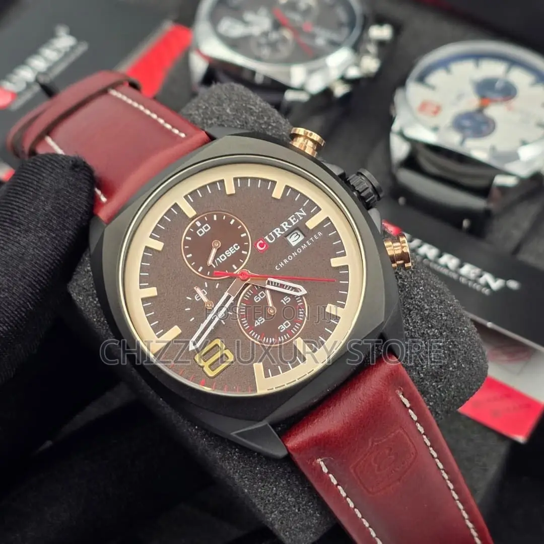 Curren Quality Luxury Men Genuine Leather Wristwatch