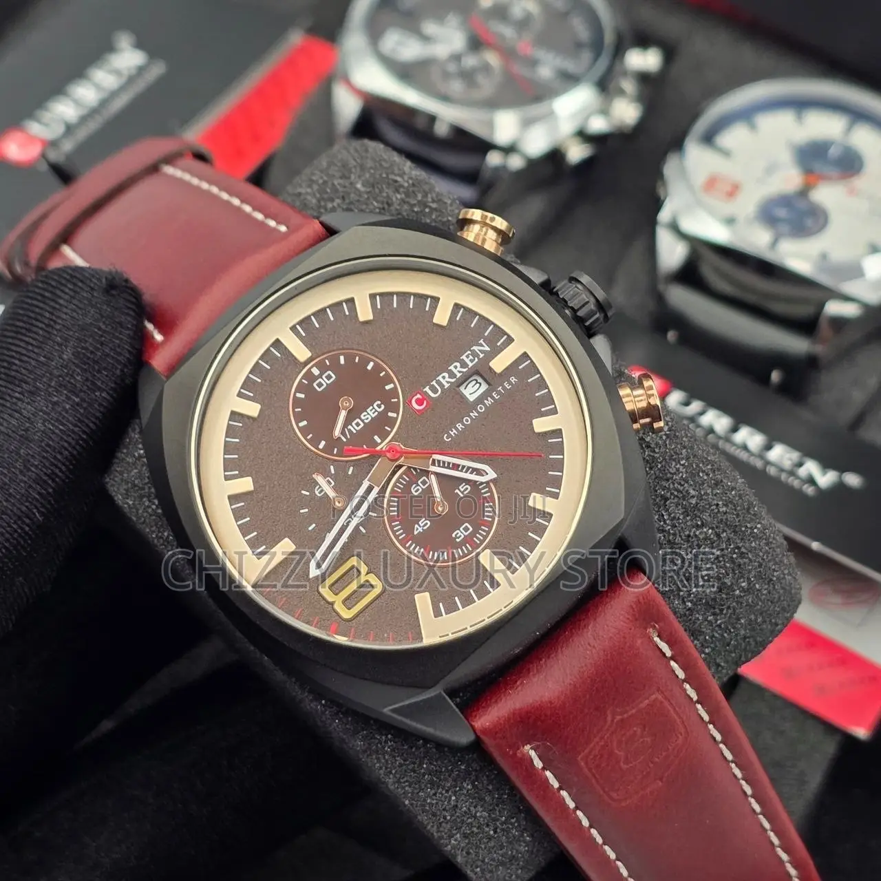 Curren Quality Luxury Men Genuine Leather Wristwatch