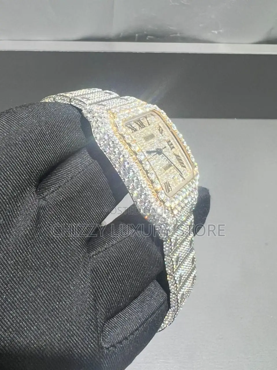 Cartier Santos Quality Luxury Men Bussdown Wristwatch