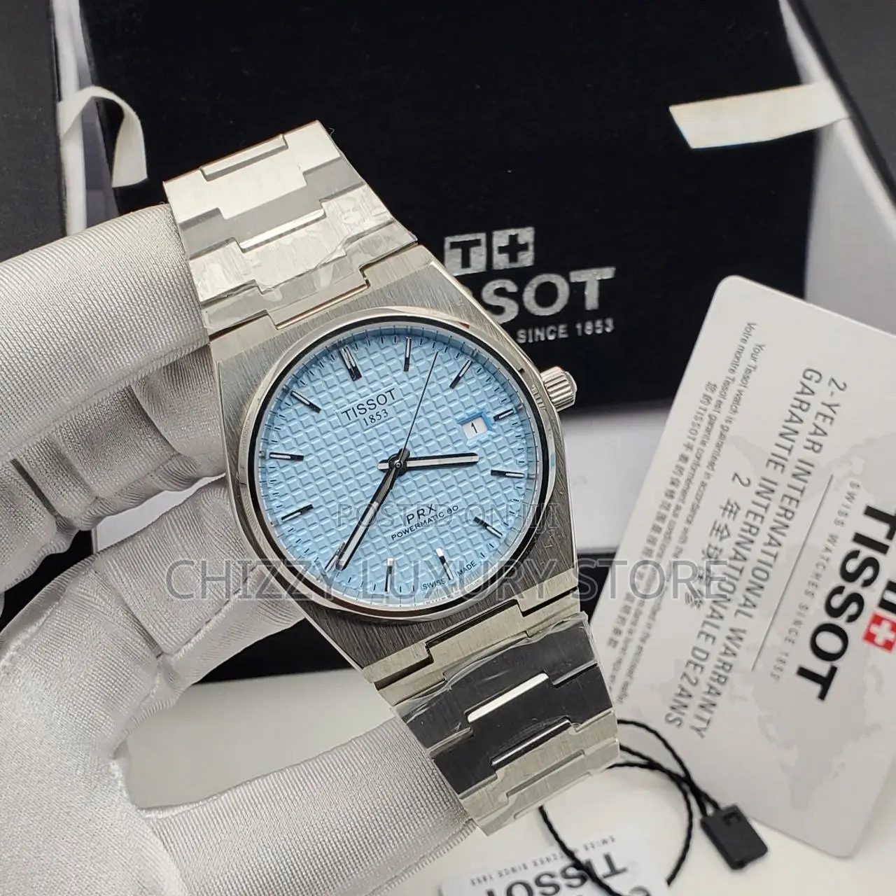 Tissot Quality Luxury Men Chain Strap Wristwatch.