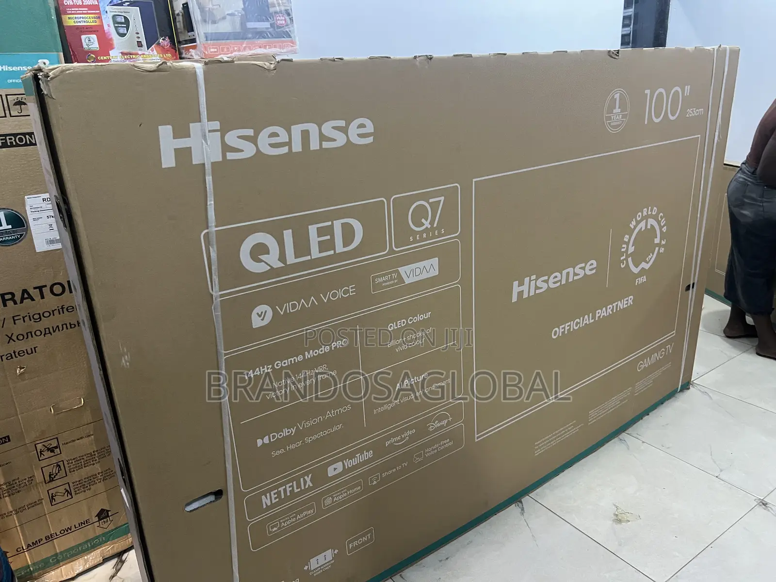 Hisense 100 Inches Qled Smart Tv With Wifi (100q7q)