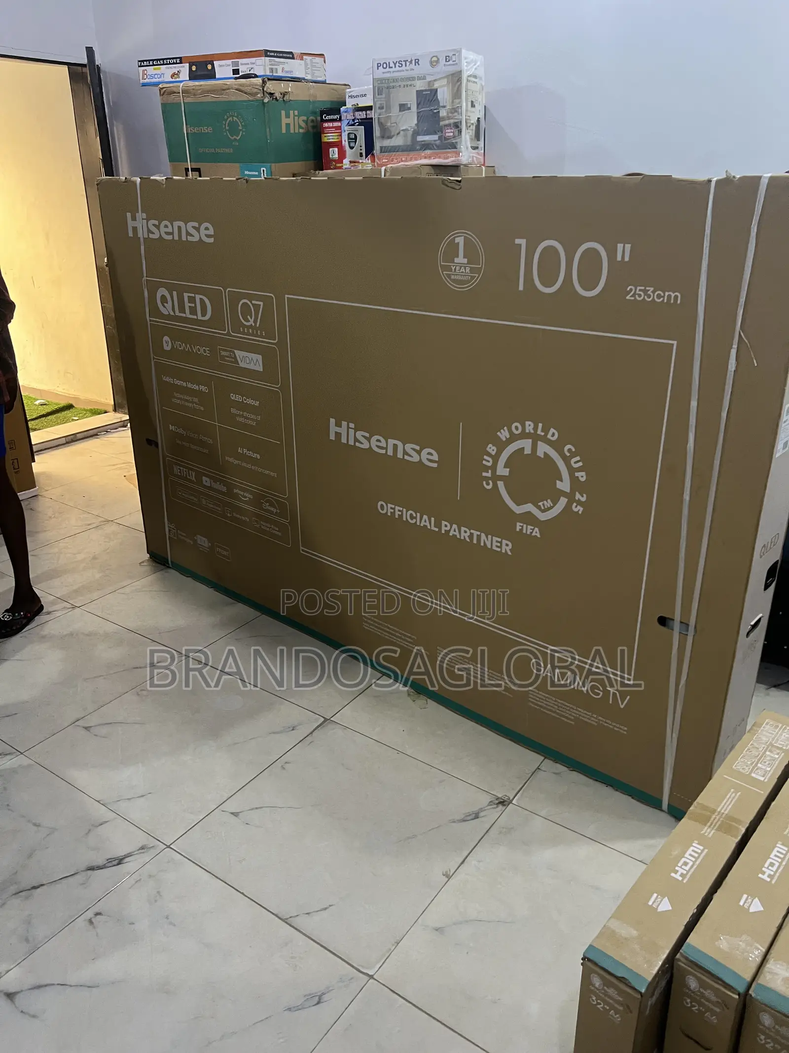 Hisense 100 Inches Ultra Large Smart Tv Qled Technology (100q7q)