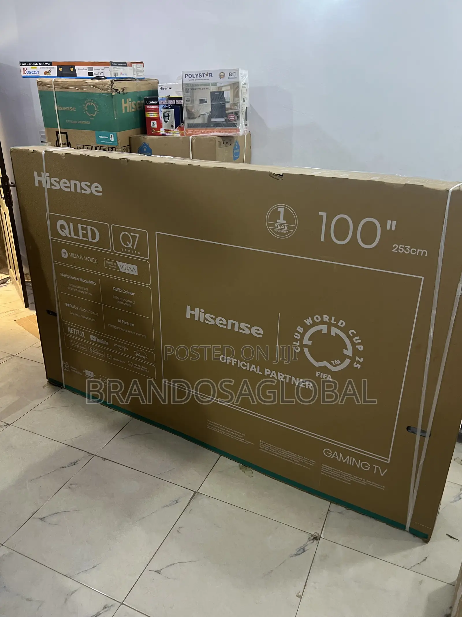 Hisense 100 Inches Smart Tv With High Brightness Qled (100q7q)
