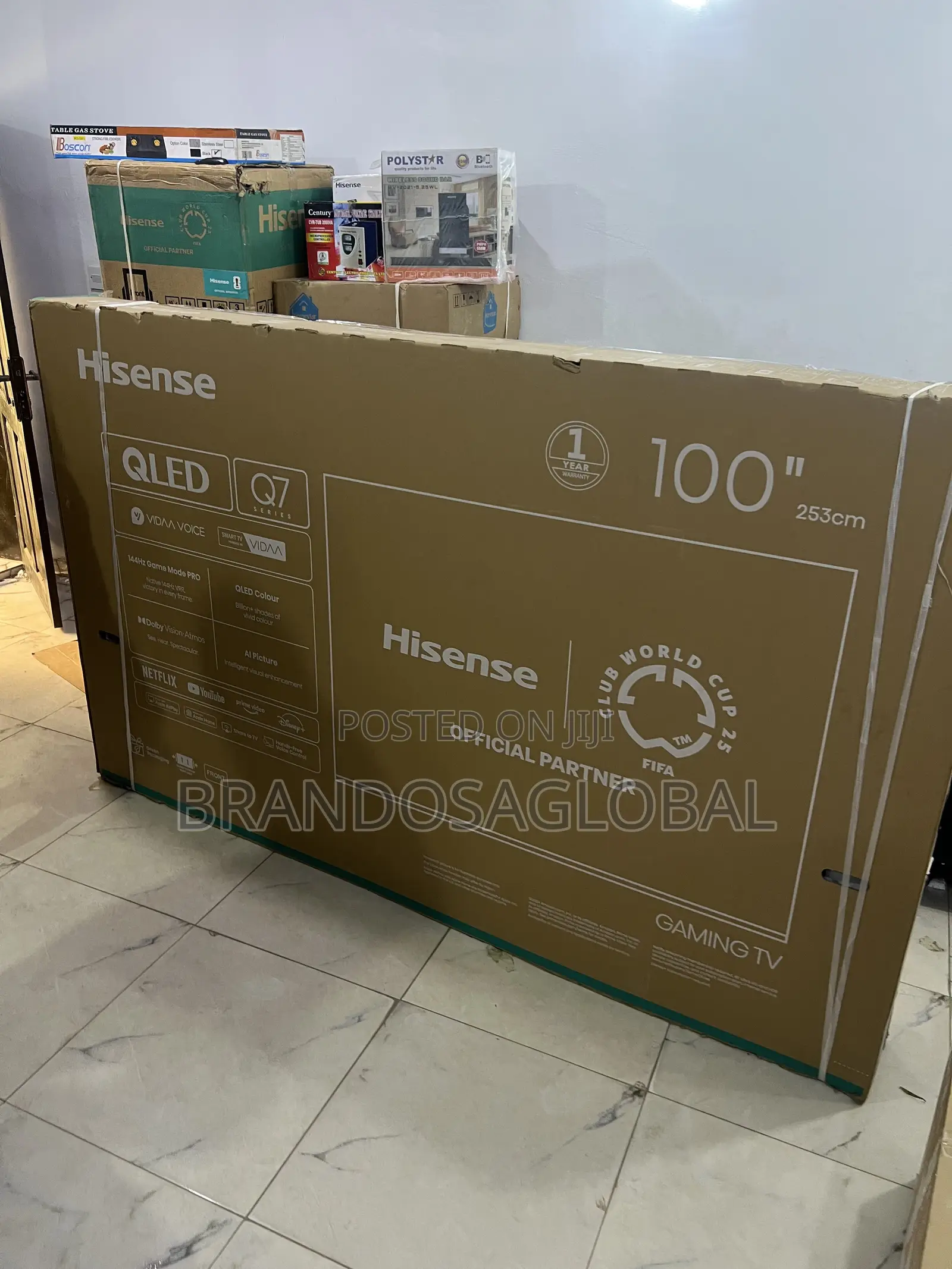 Hisense 100 Inches Smart Qled Tv for Gaming (100q7q)