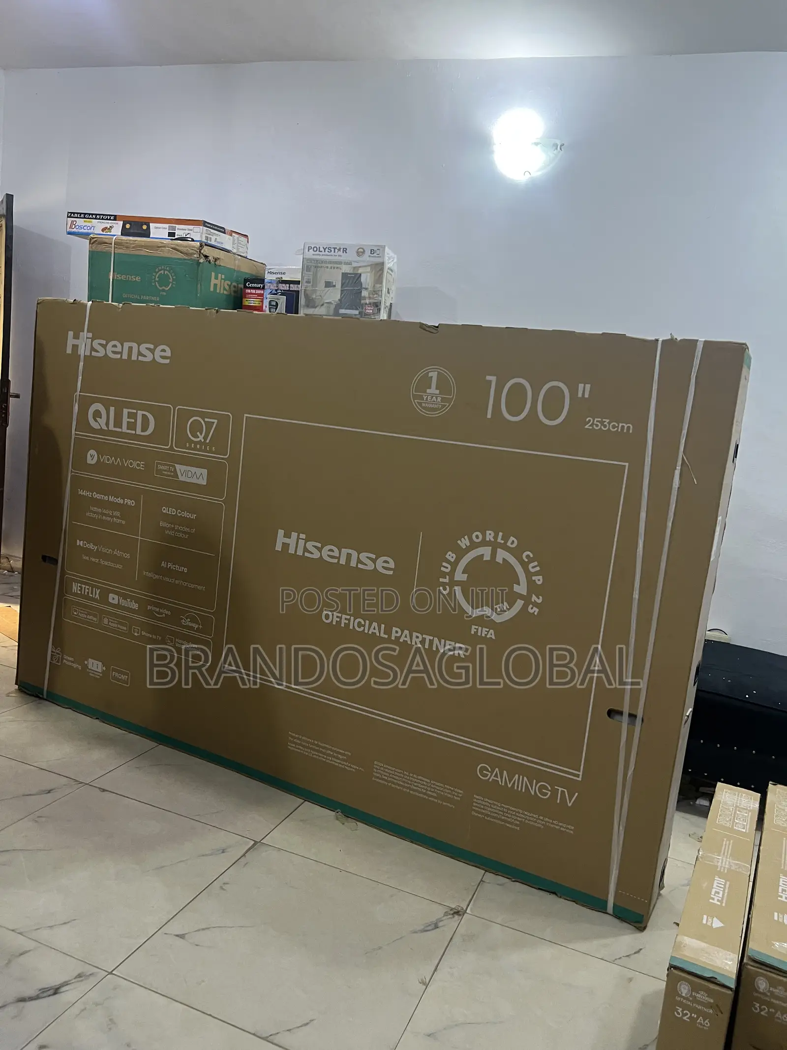 Hisense 100 Inches Smart Qled Tv for Gaming (100q7q)