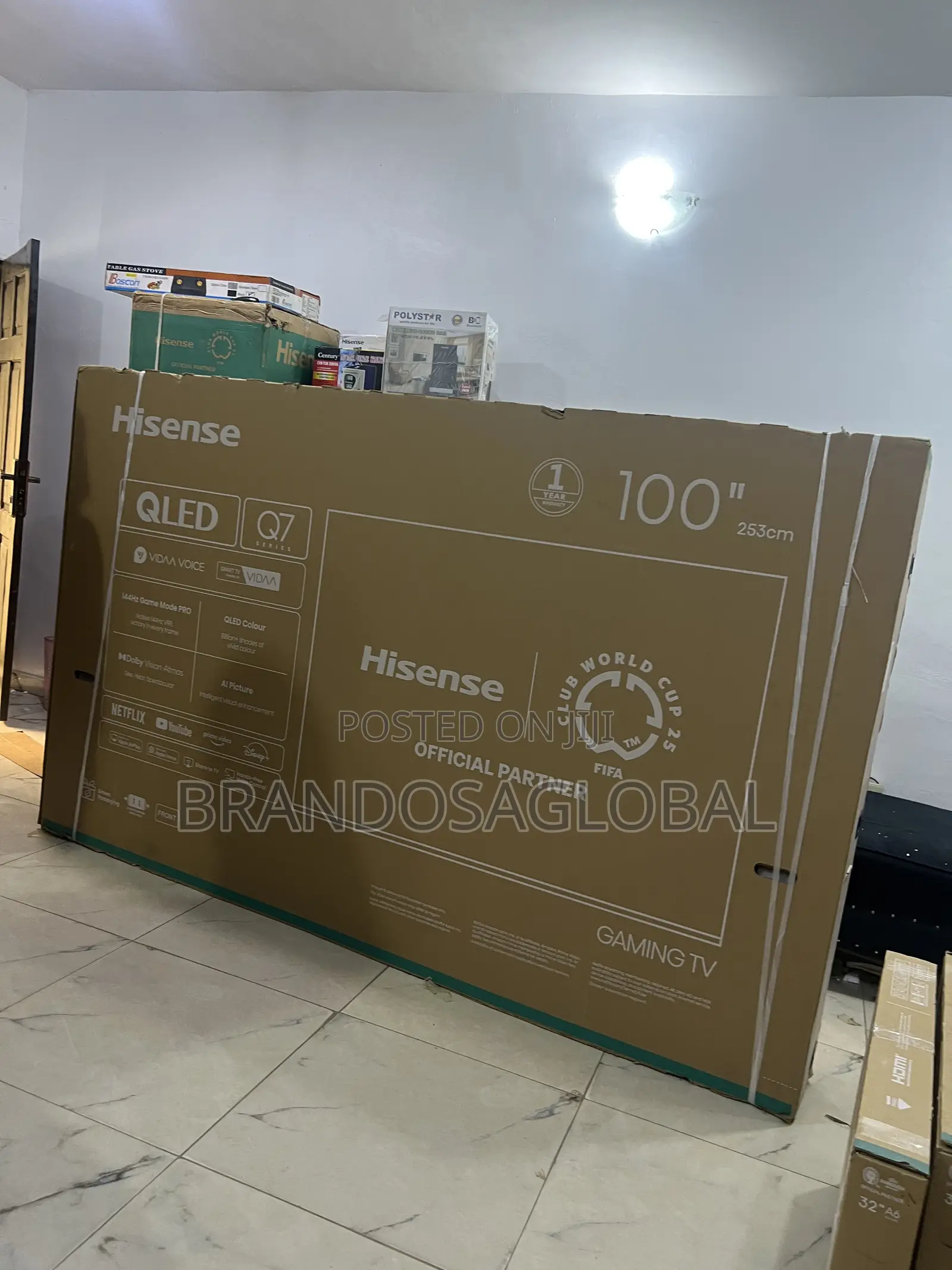 Hisense 100 Inches Smart Qled Tv With Advanced Color (100q7q)