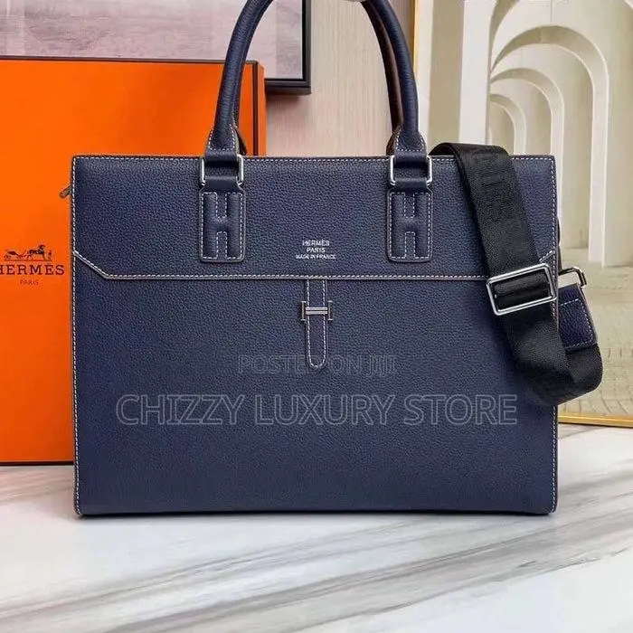 Louis Vuitton Quality Luxury Men Genuine Leather Laptop Bag