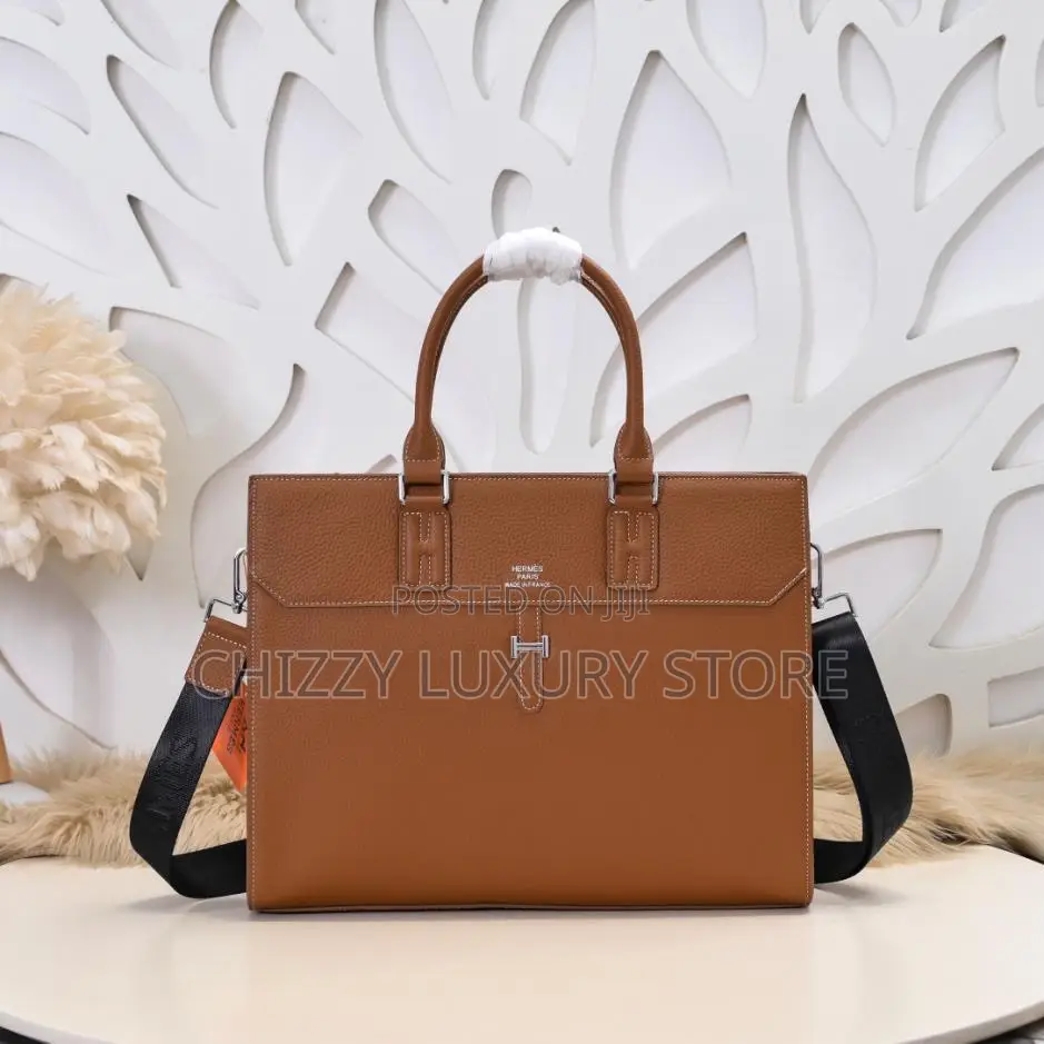 Louis Vuitton Quality Luxury Men Genuine Leather Laptop Bag