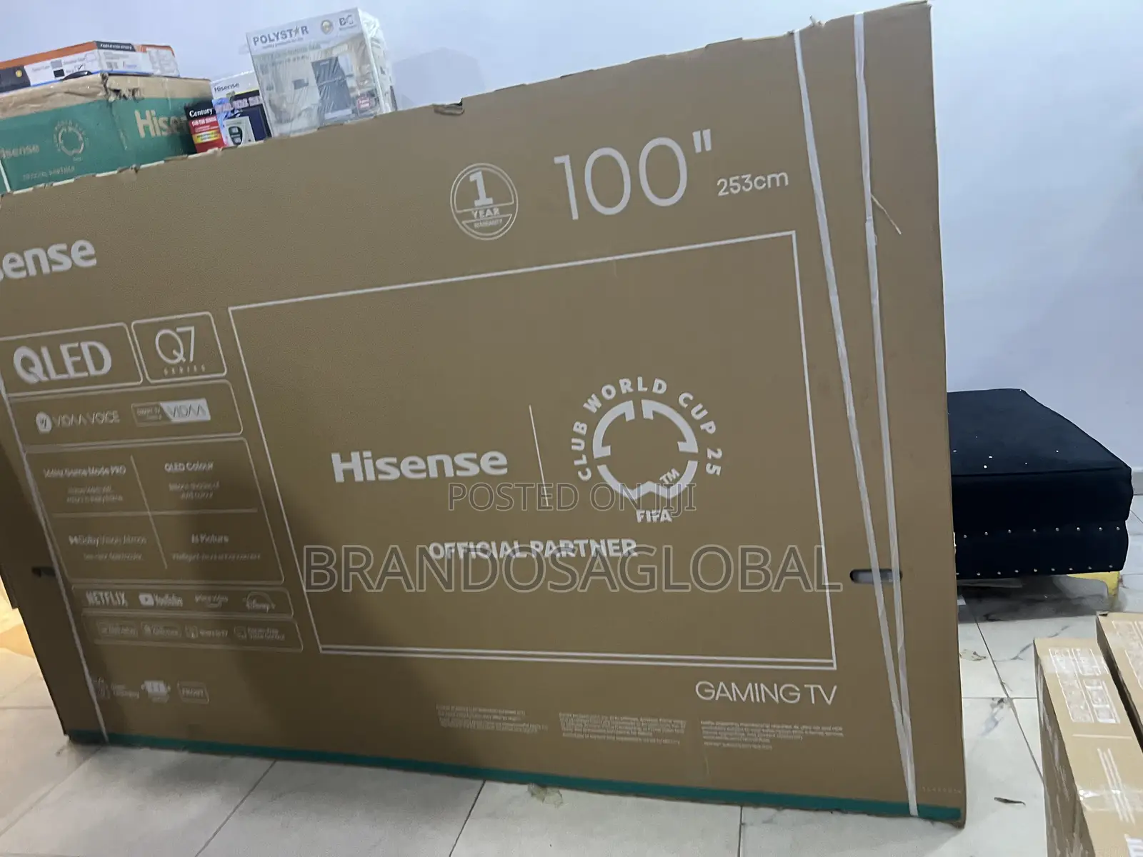Hisense 100 Inches Smart Qled Tv 100q7q Ultra Large Display