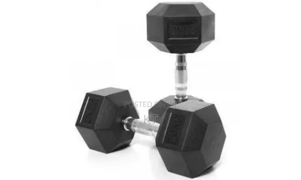 A Pair of 20kg Hex Dumbbells