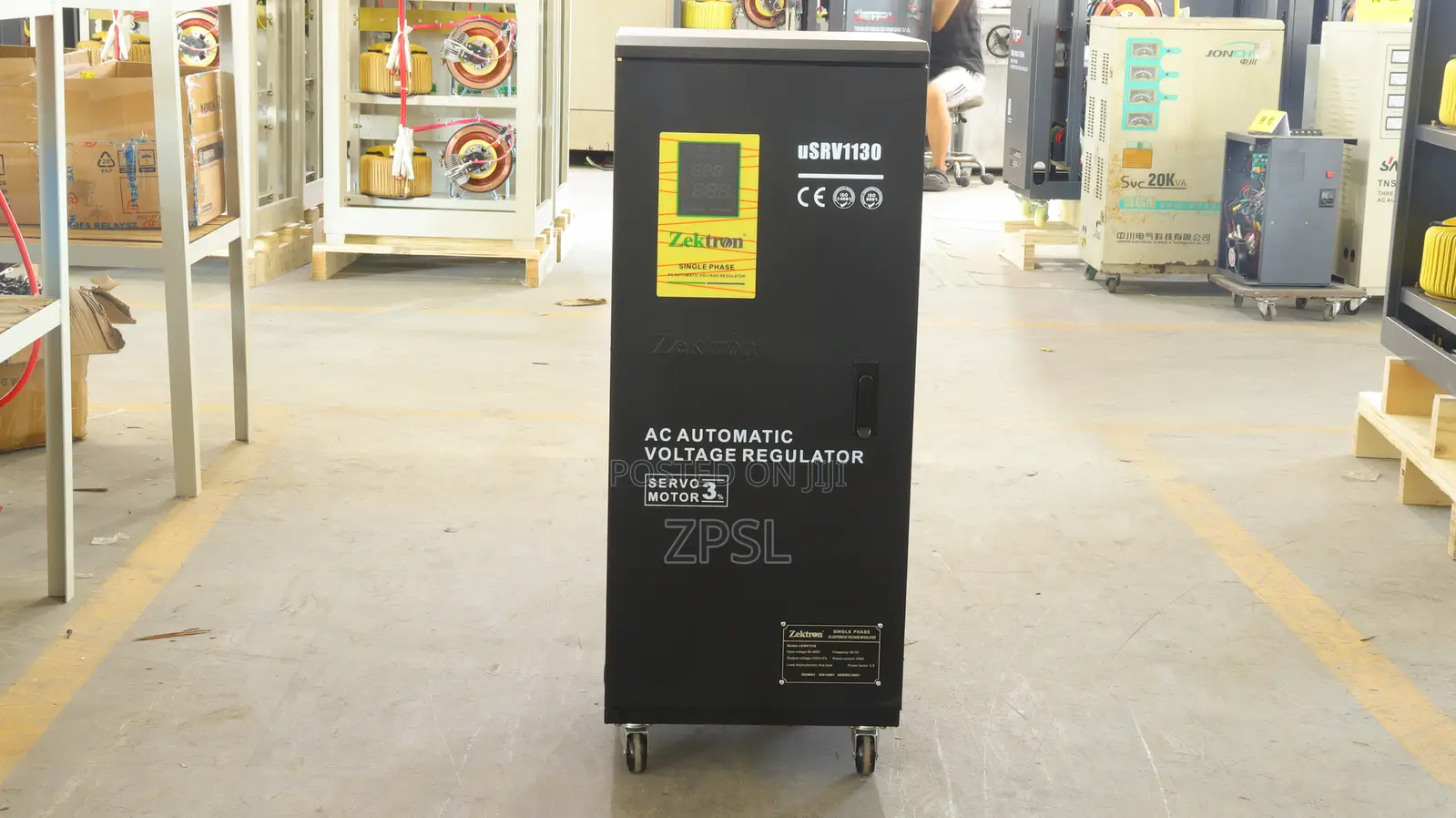 Zektron 50kva Servo Voltage Stabilizer 80v-260v Single Phase