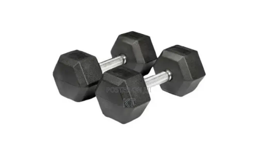 A Pair of 25kg Hex Dumbbells