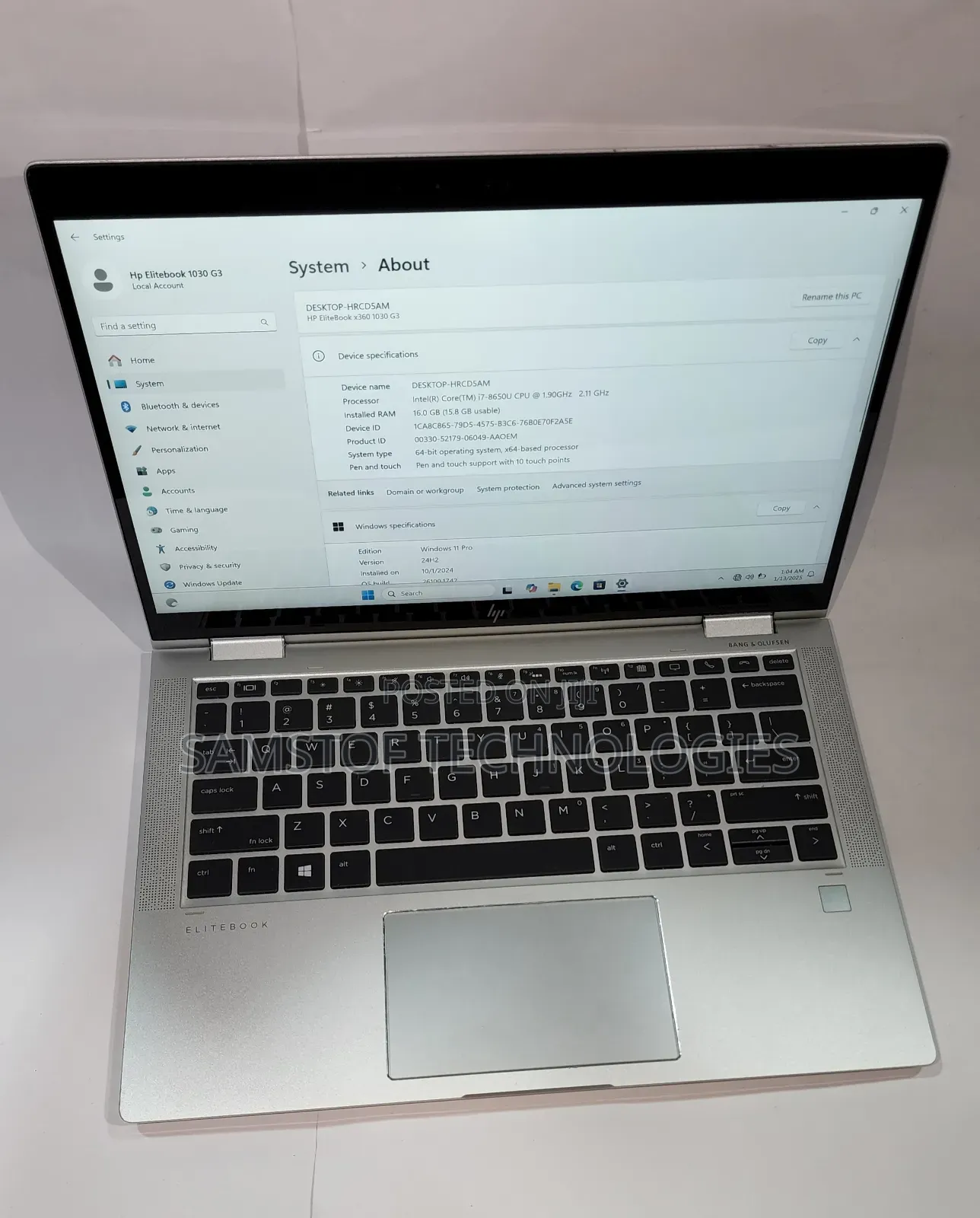 Laptop HP EliteBook X360 1030 G3 16GB Intel Core i7 SSD 500GB