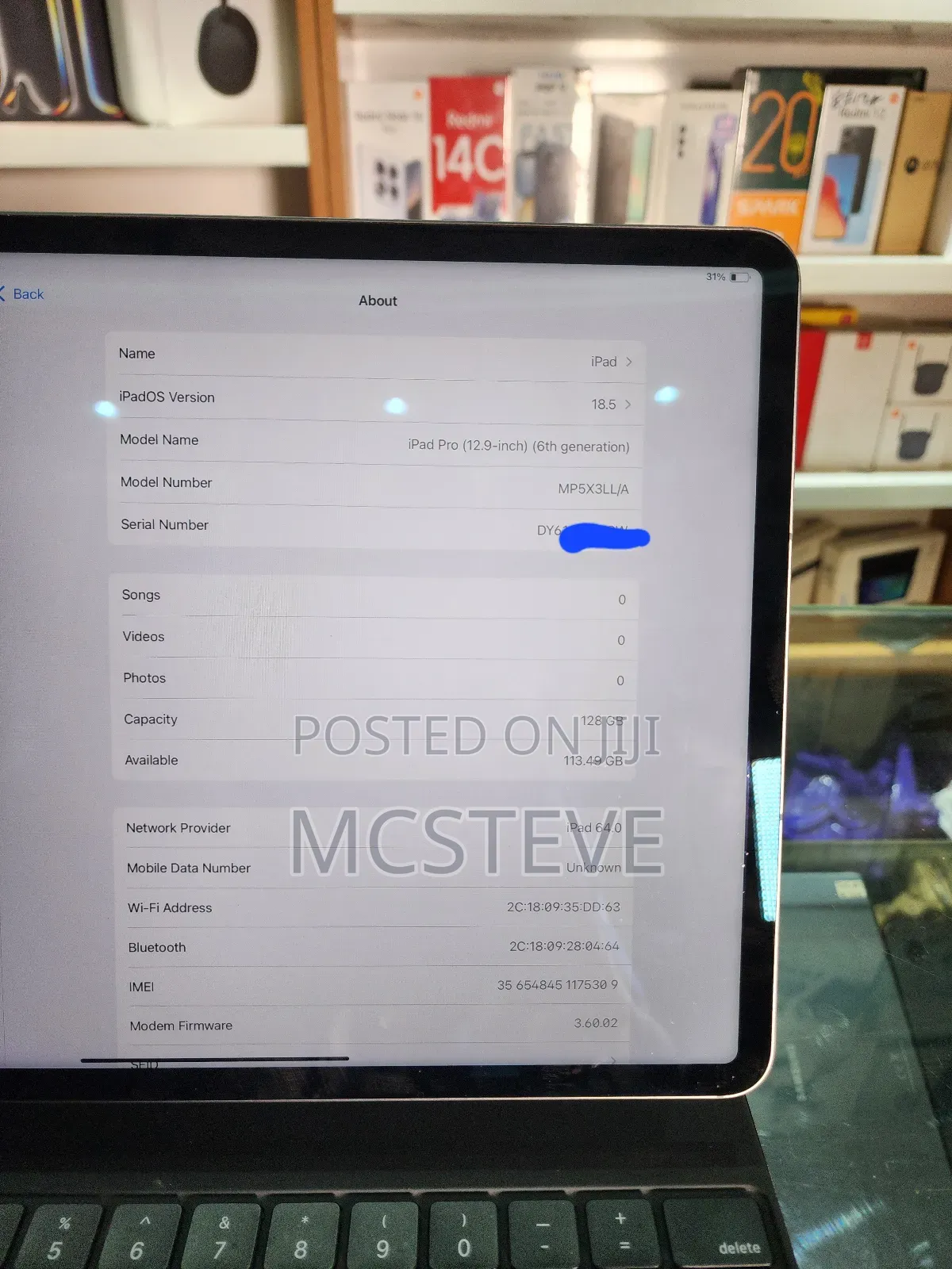 Apple iPad Pro 12.9 (2022) 128 GB Gray