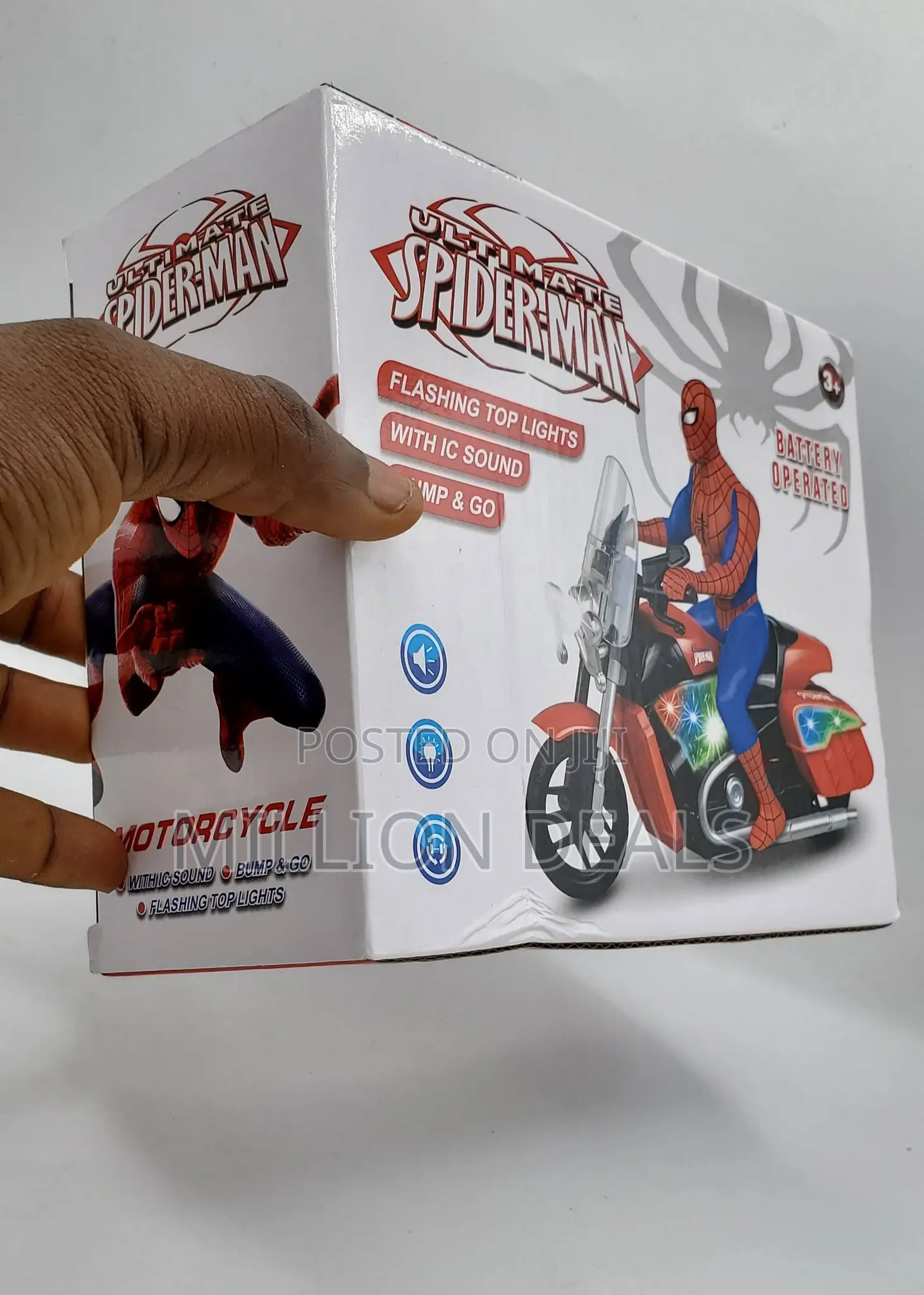 Ultimate Spider Man Motorbike Kids Toys Ages 3+