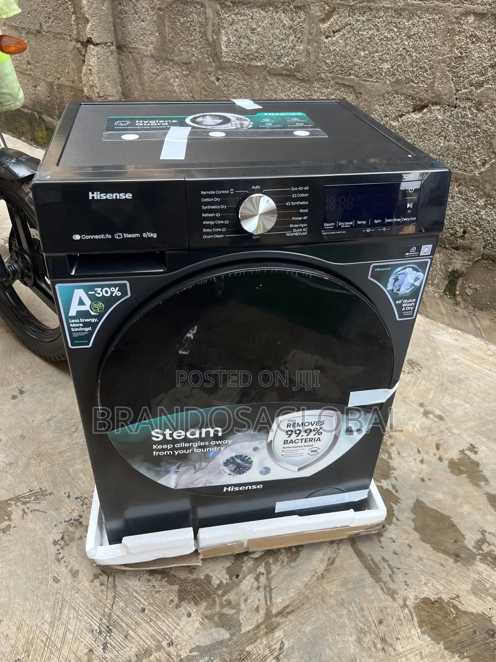 Hisense 8kg Front Load Washing Machine With Dryer Wd3s8043bt