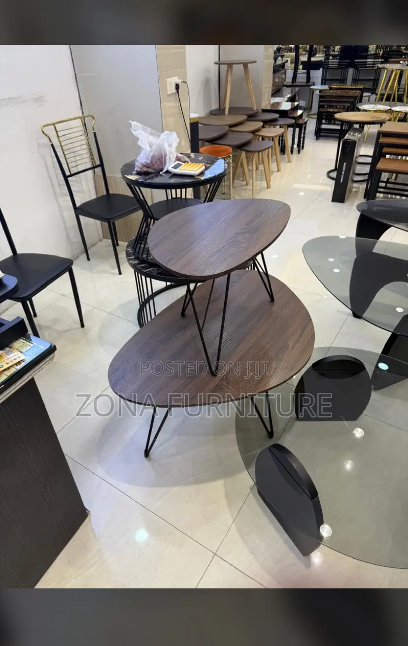 Imported Luxury Pure Wooden Brown Center Tables
