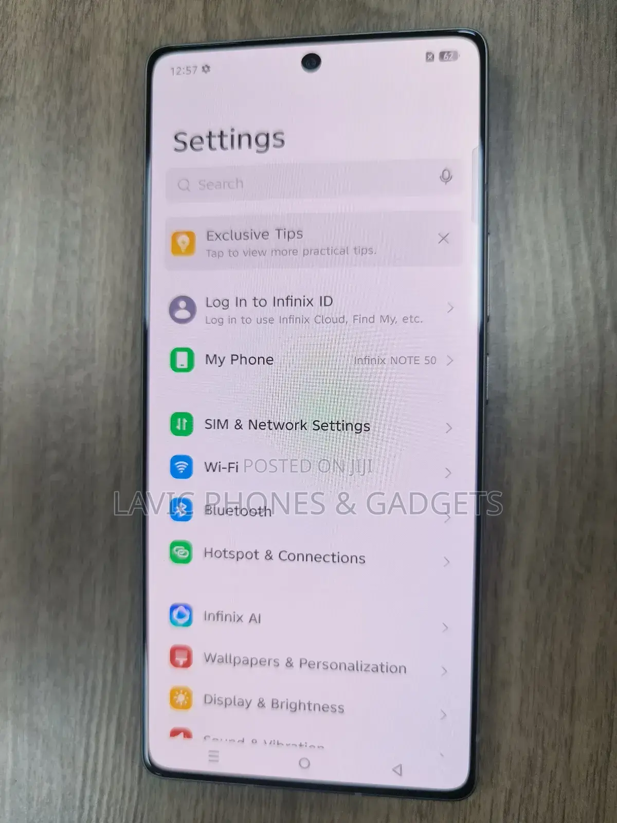 New Infinix Note 50 4G 256 GB Gray