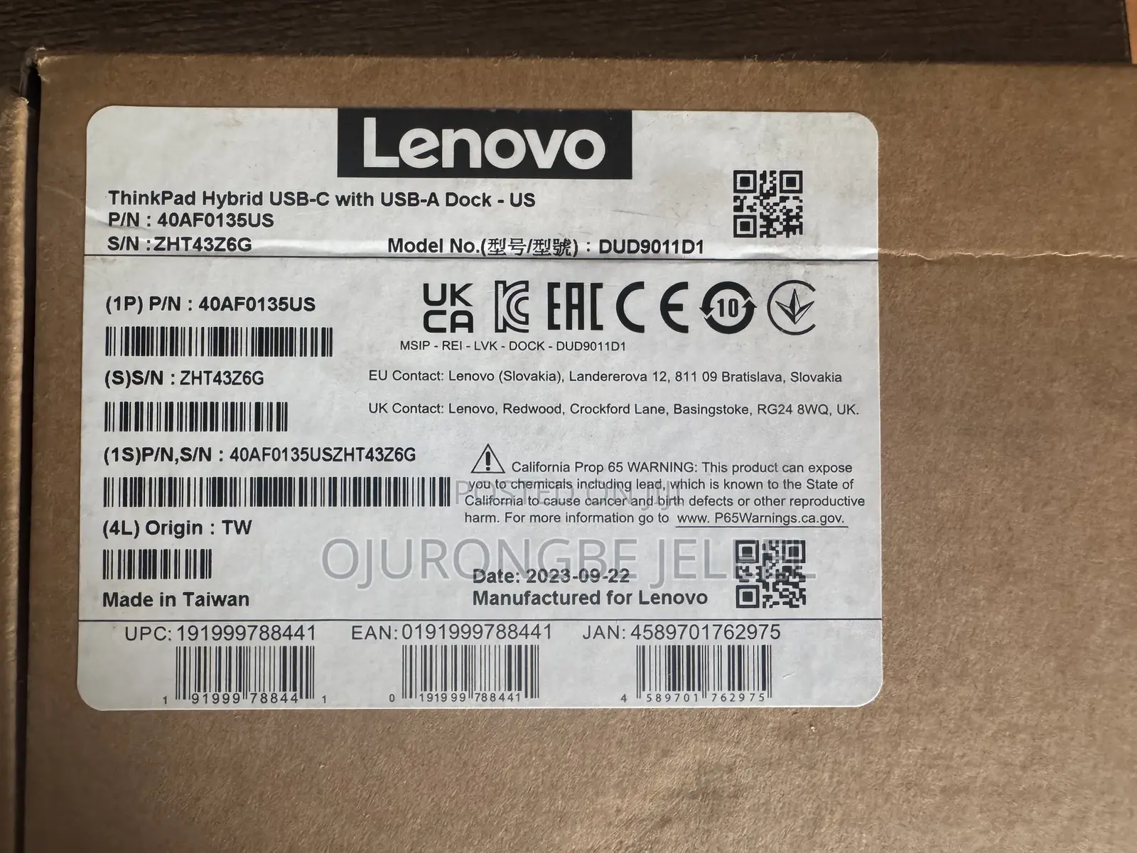 Lenovo Thinkpad Hybrid Usb C Dock