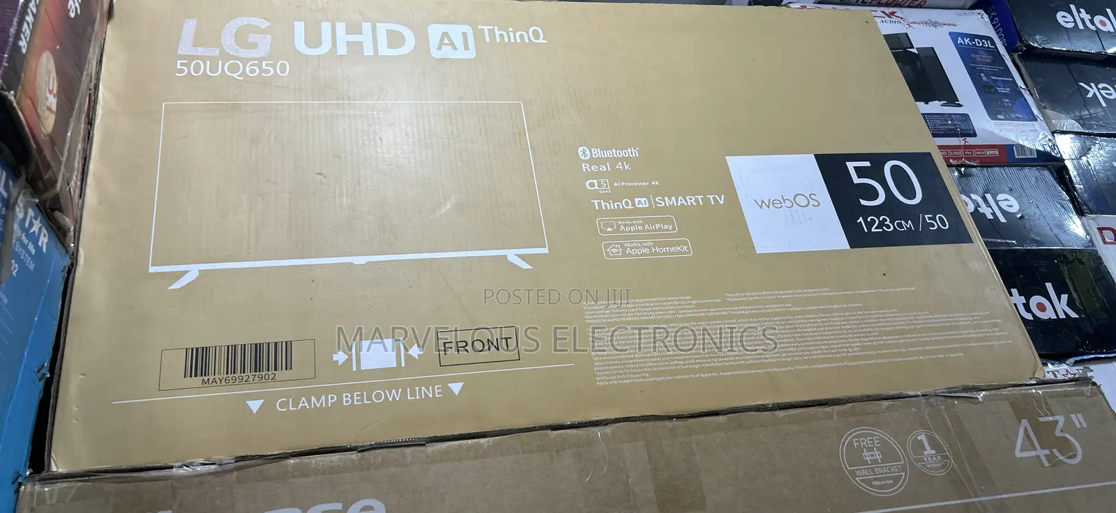 Brand New Lg 50inch Full Hd Full Framless Smart Television