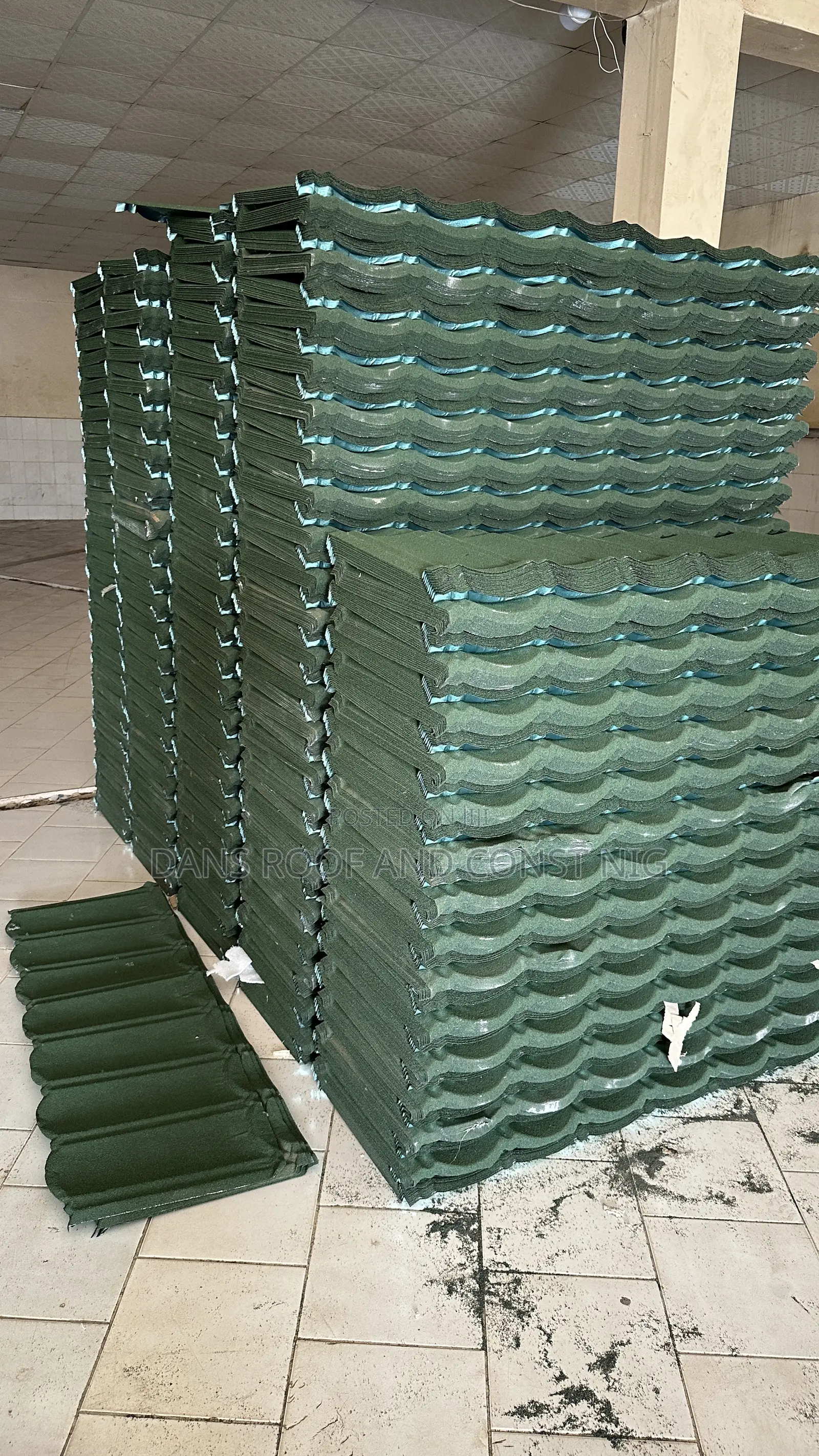 Plain Green Bind Roofing Sheet