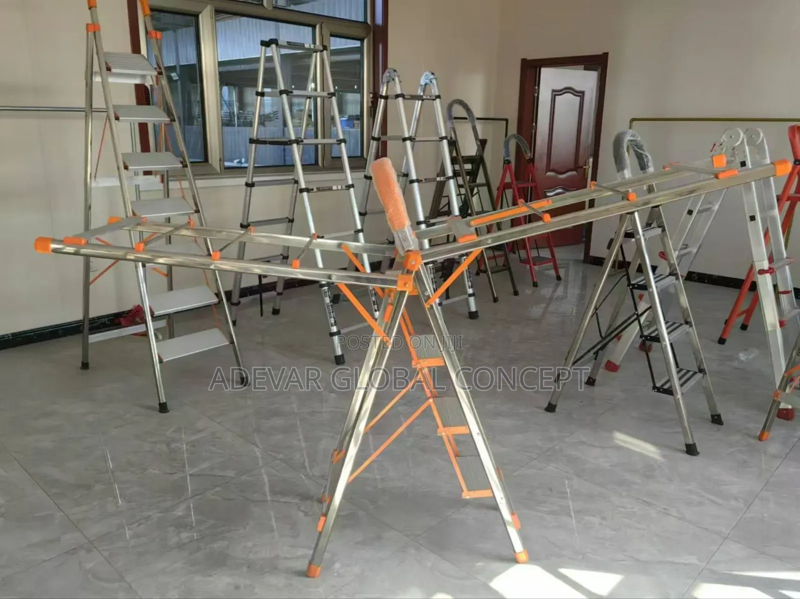 2in1 Multipurpose Stainless Steel Ladder and Clothes Dryer