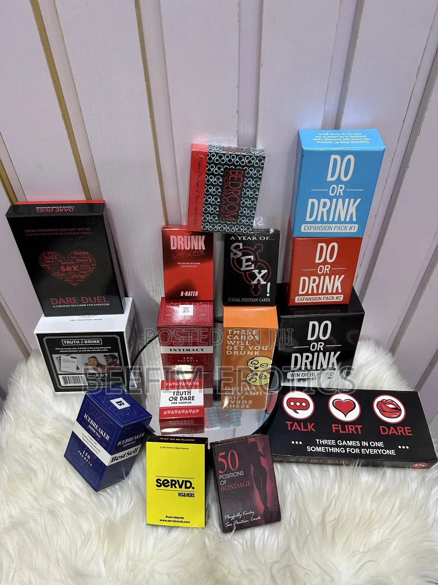 Bedroom Commands Couple Foreplay Sex Game Cards