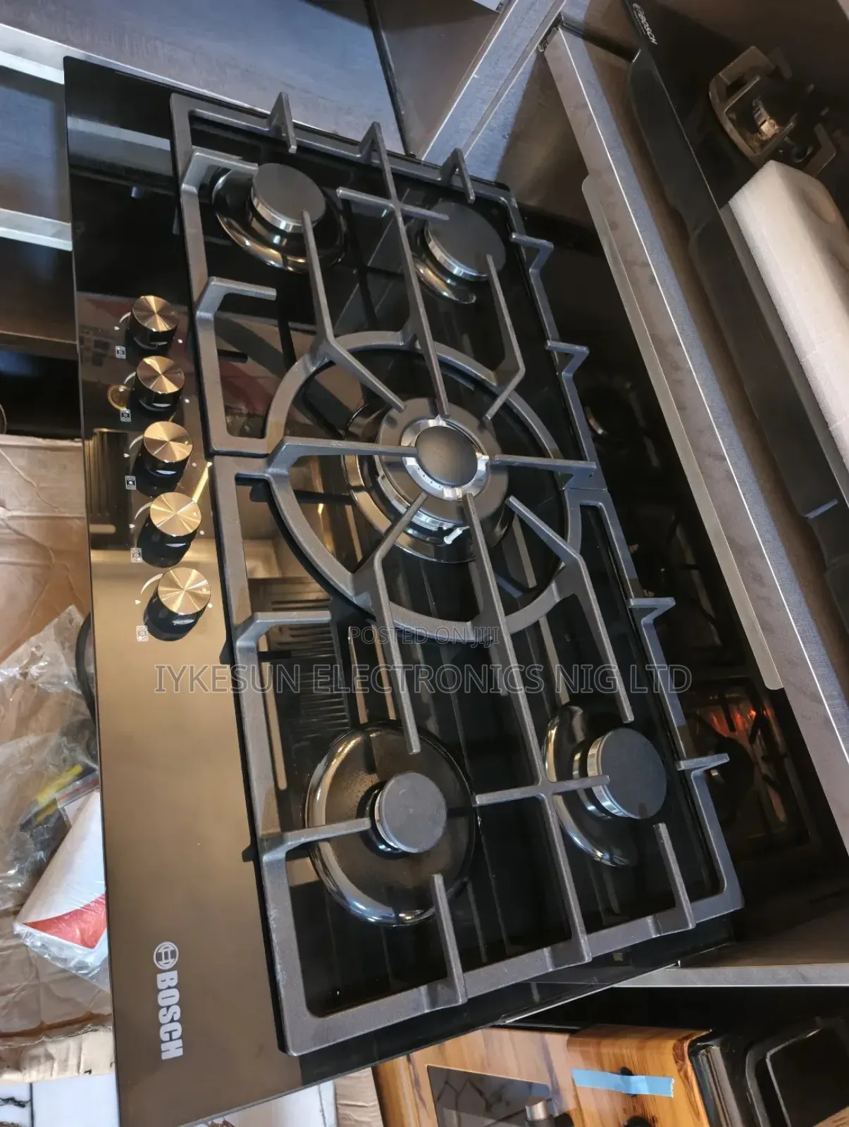 Original Bosch 2026 Model Built-in Glass Top 5 Burners Gas Cooker Hob