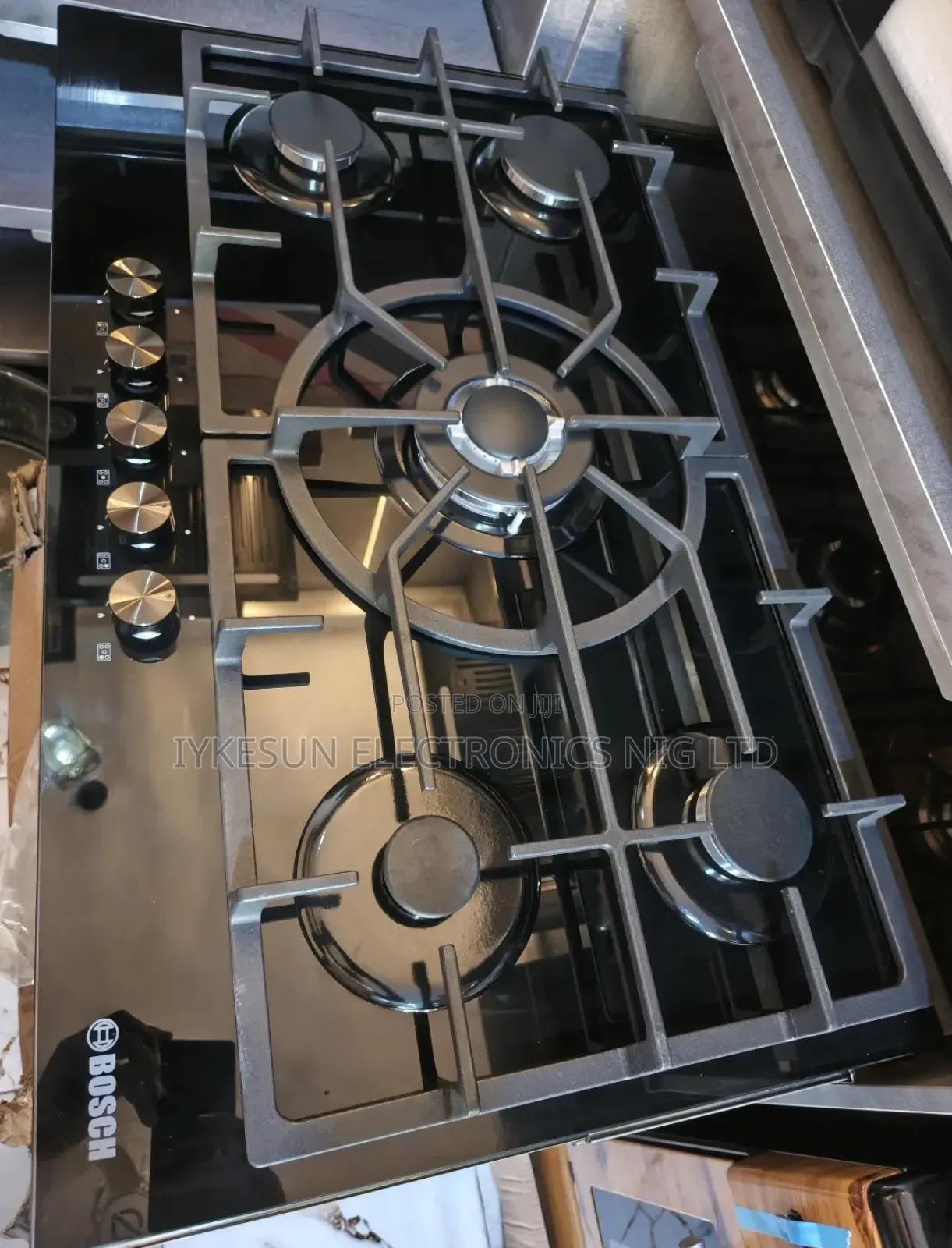 Original Bosch 2026 Model Built-in Glass Top 5 Burners Gas Cooker Hob
