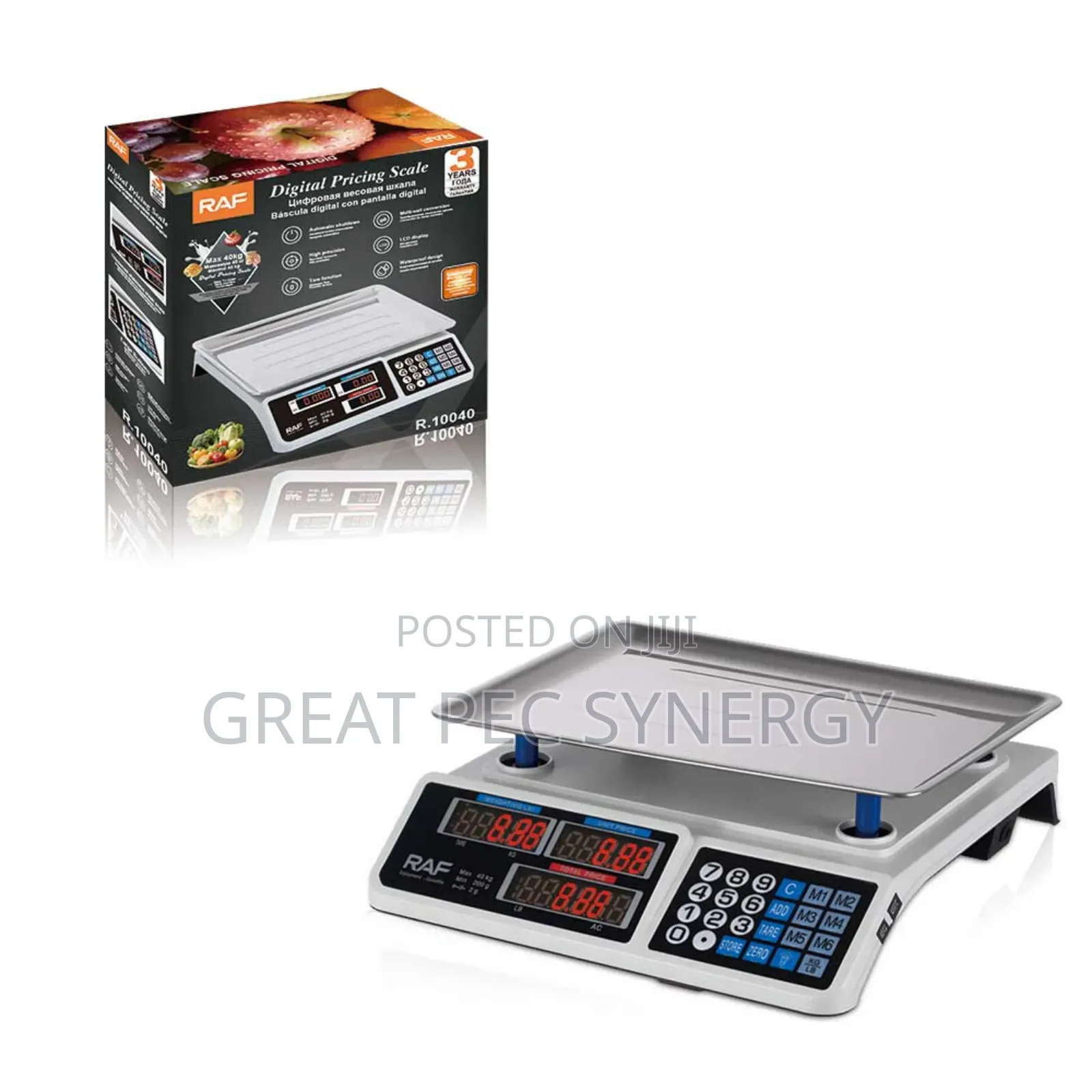40kg Raf Digital Computing And Pricing Scale