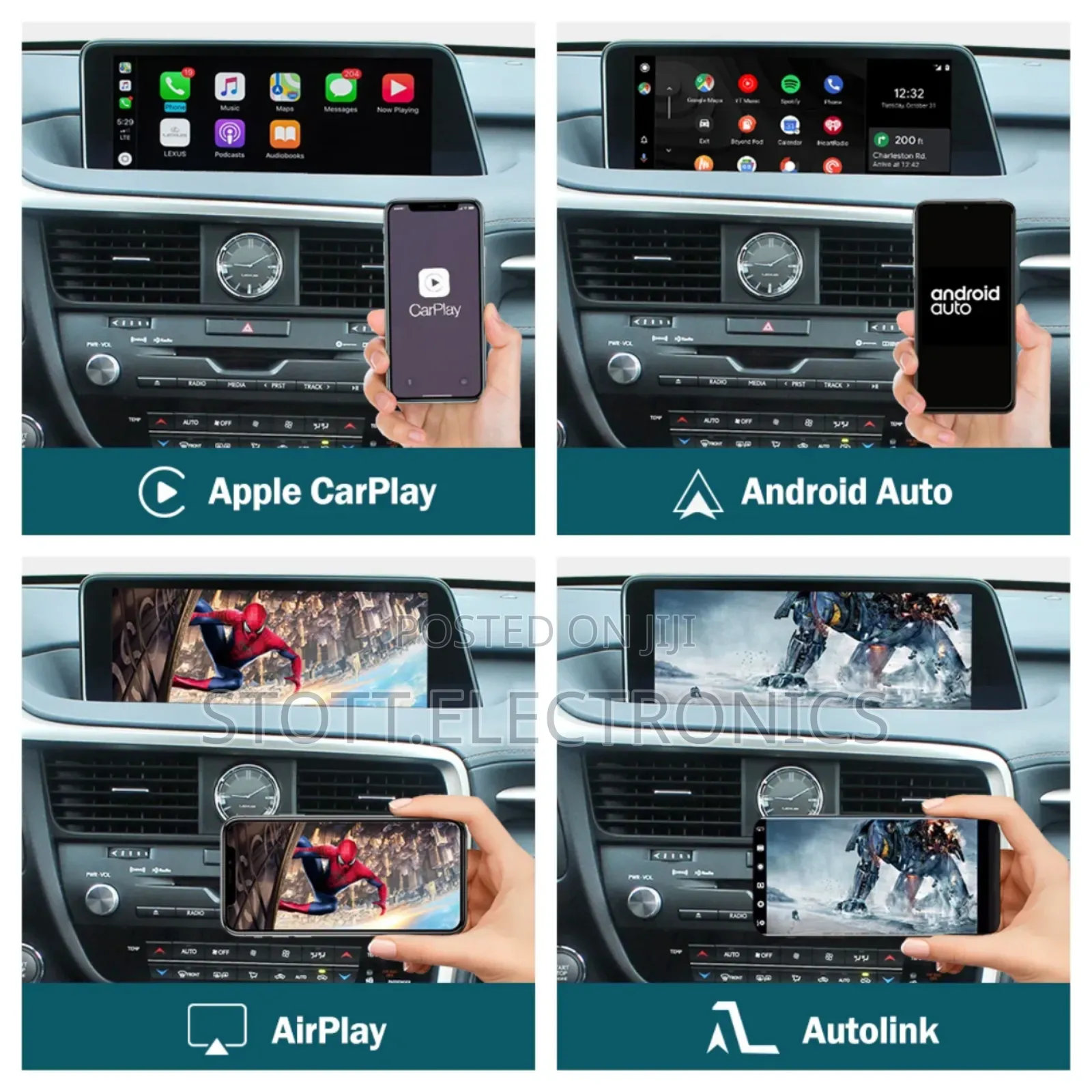 Carplay/Android Auto for Lexus Rx 2016-2019 Car Interface With 360°