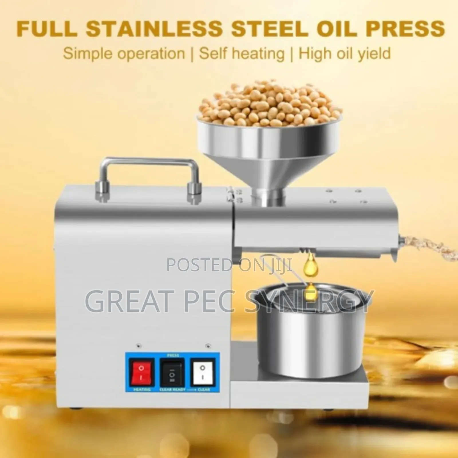 Automatic Electric Oil Press Machine