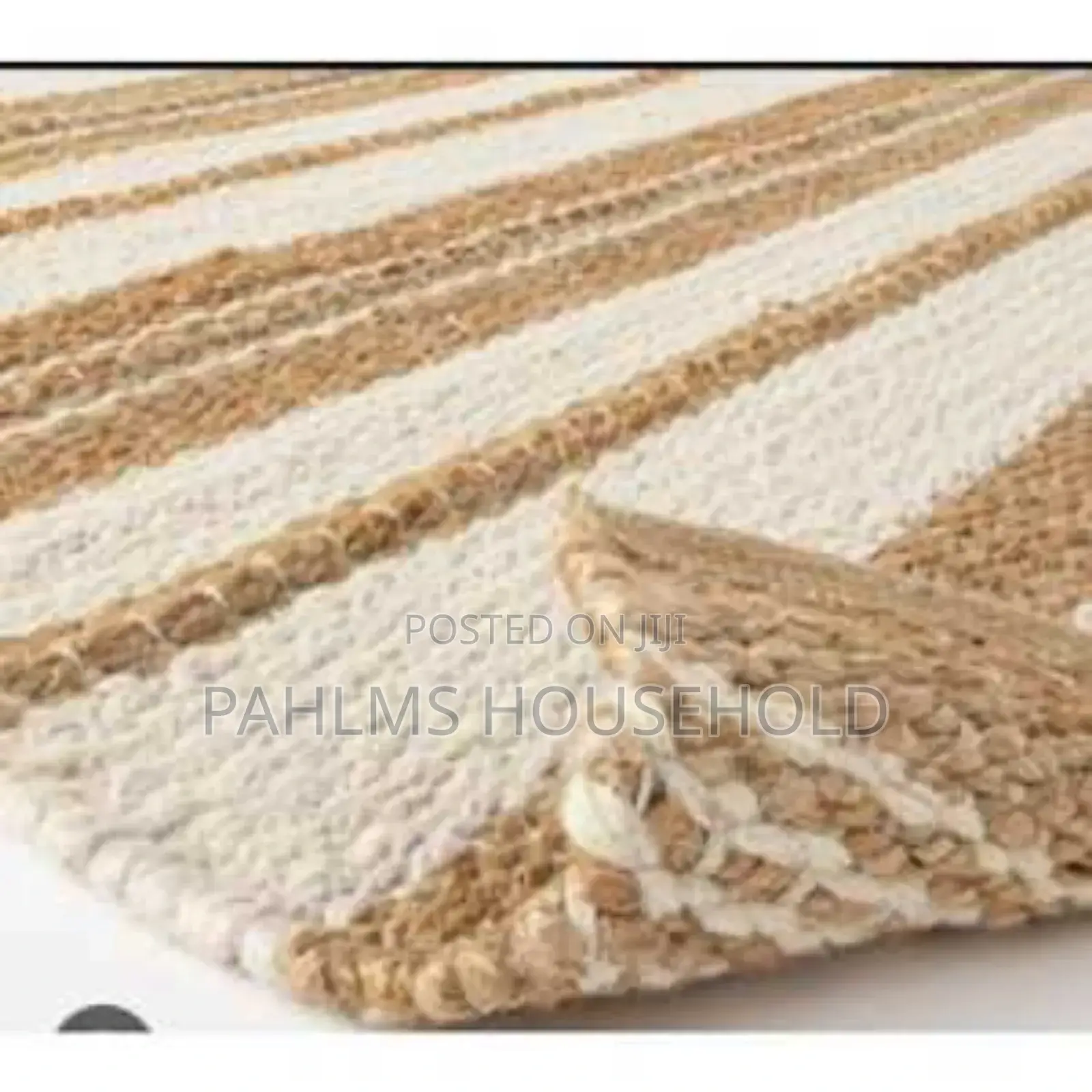 Handwoven Natural Jute Rugs 5x7ft