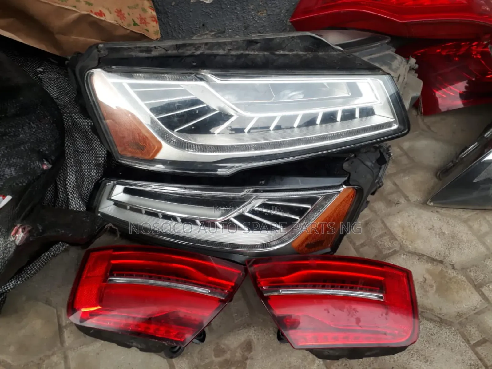 Front And Back Head Light Audi A8 2018