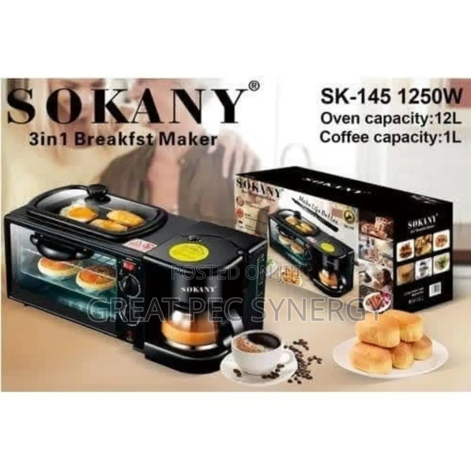 Sokany 3 In 1 Breakfast Maker