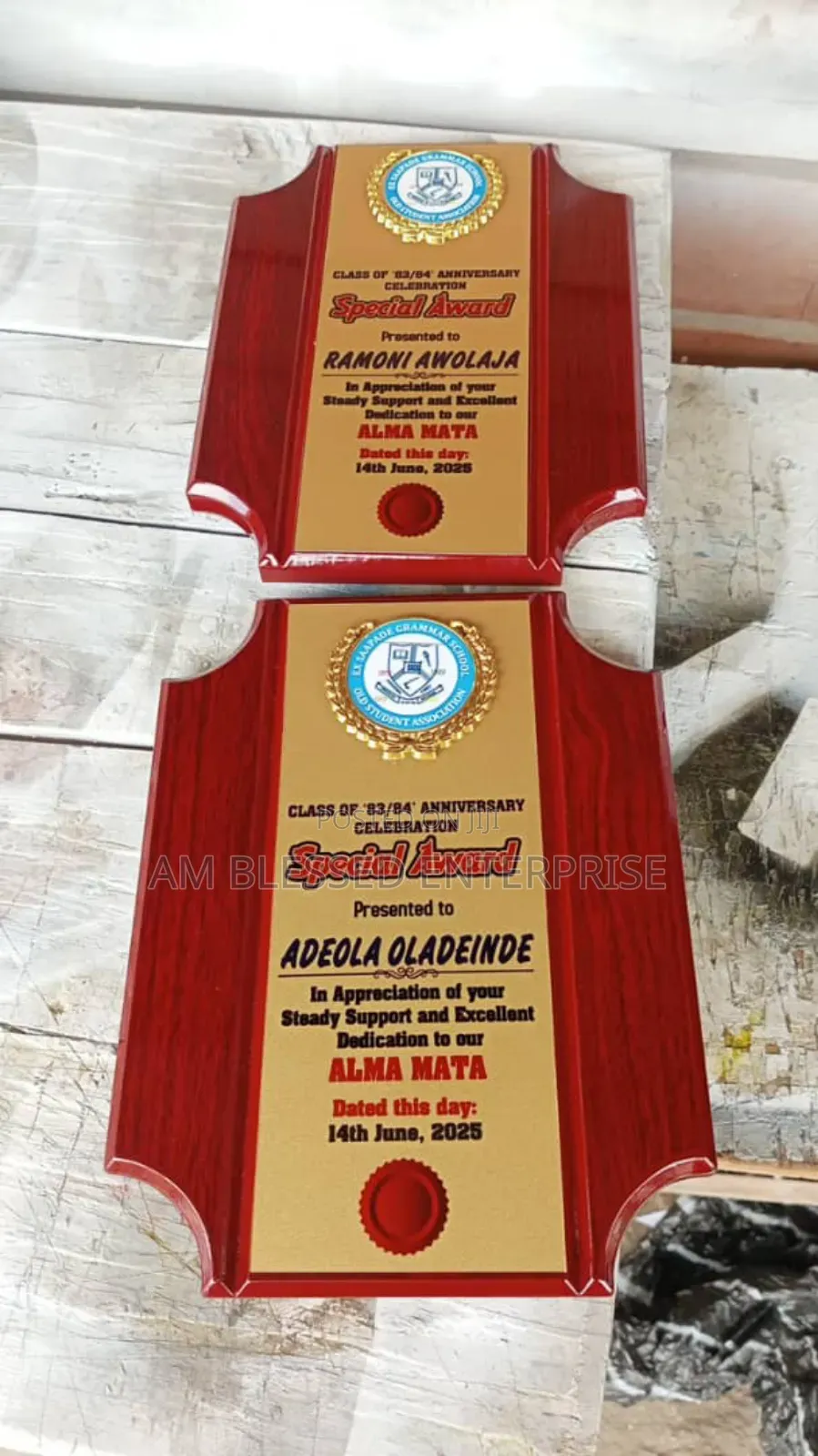 Wood Plaque Award – Custom Recognition