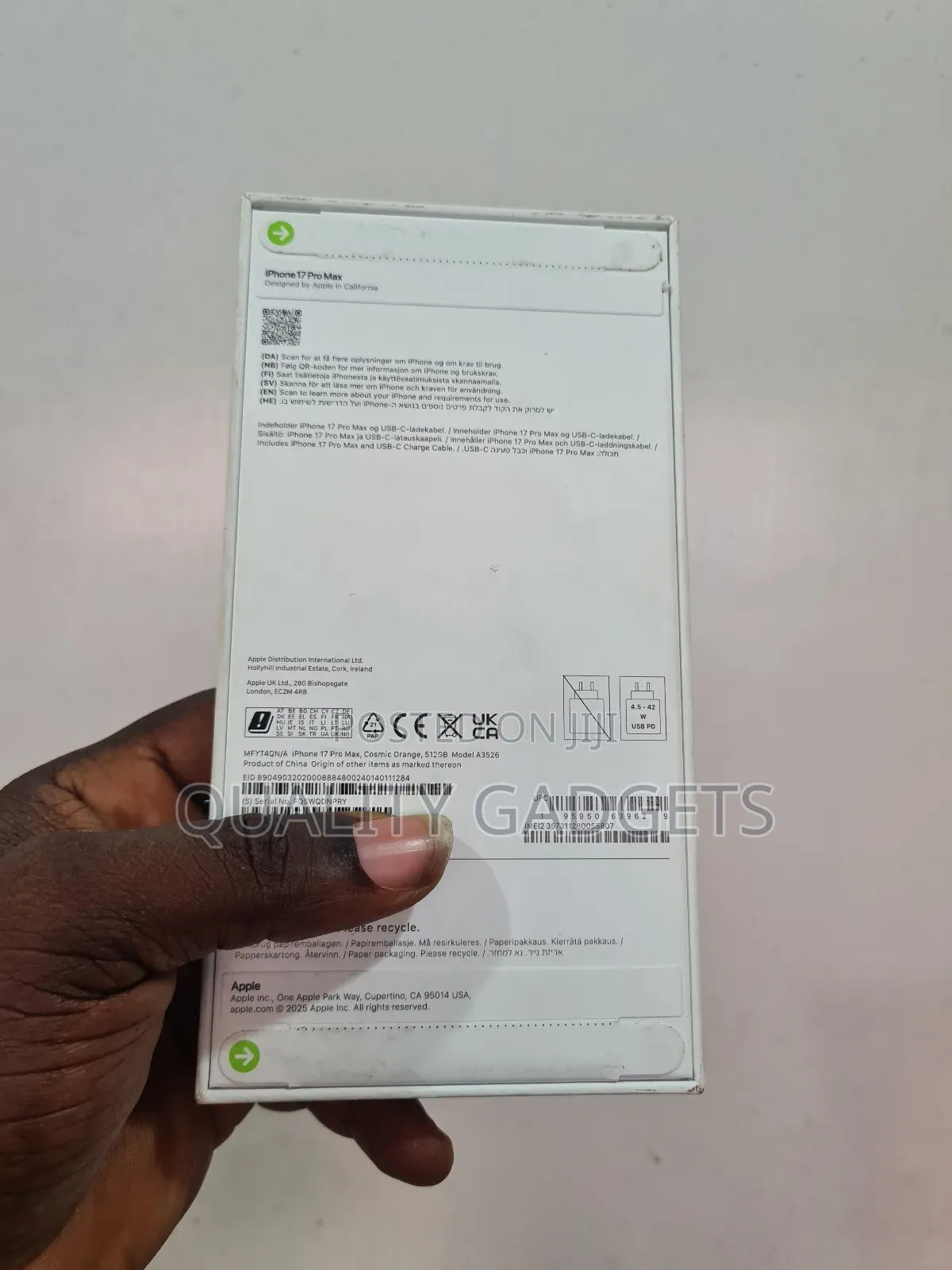 New Apple iPhone 17 Pro Max 512 GB Orange