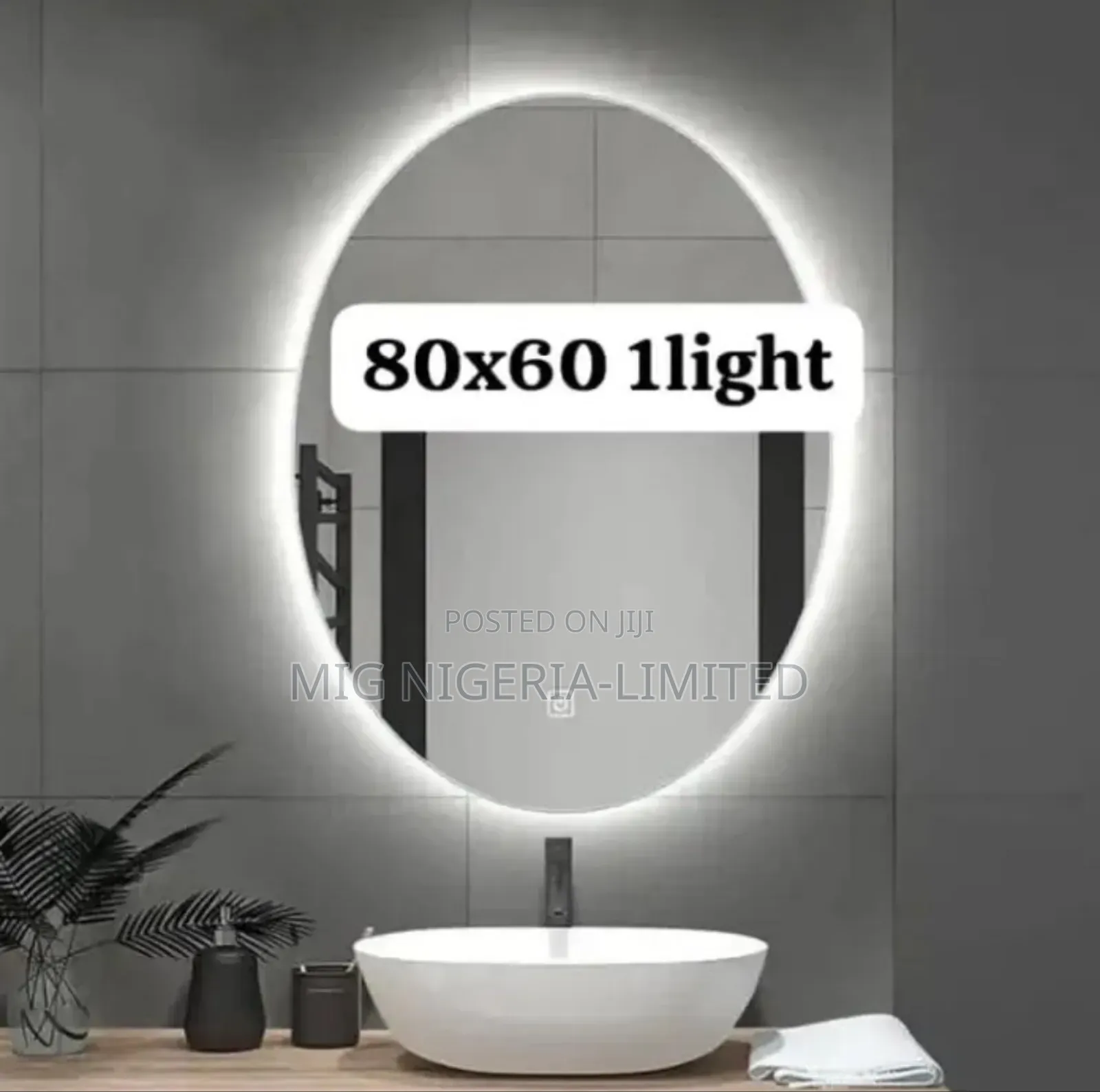 Imported Led Tempard Bathroom Plain Mirror Mirror