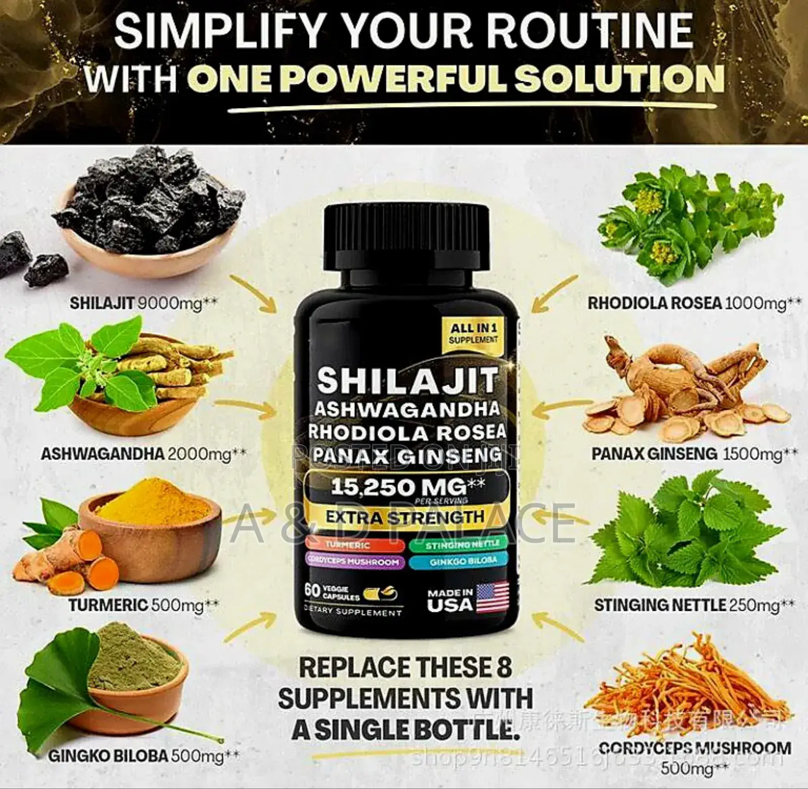 Beauty 8in1 Shilajit Supplemen (60 Capsule)