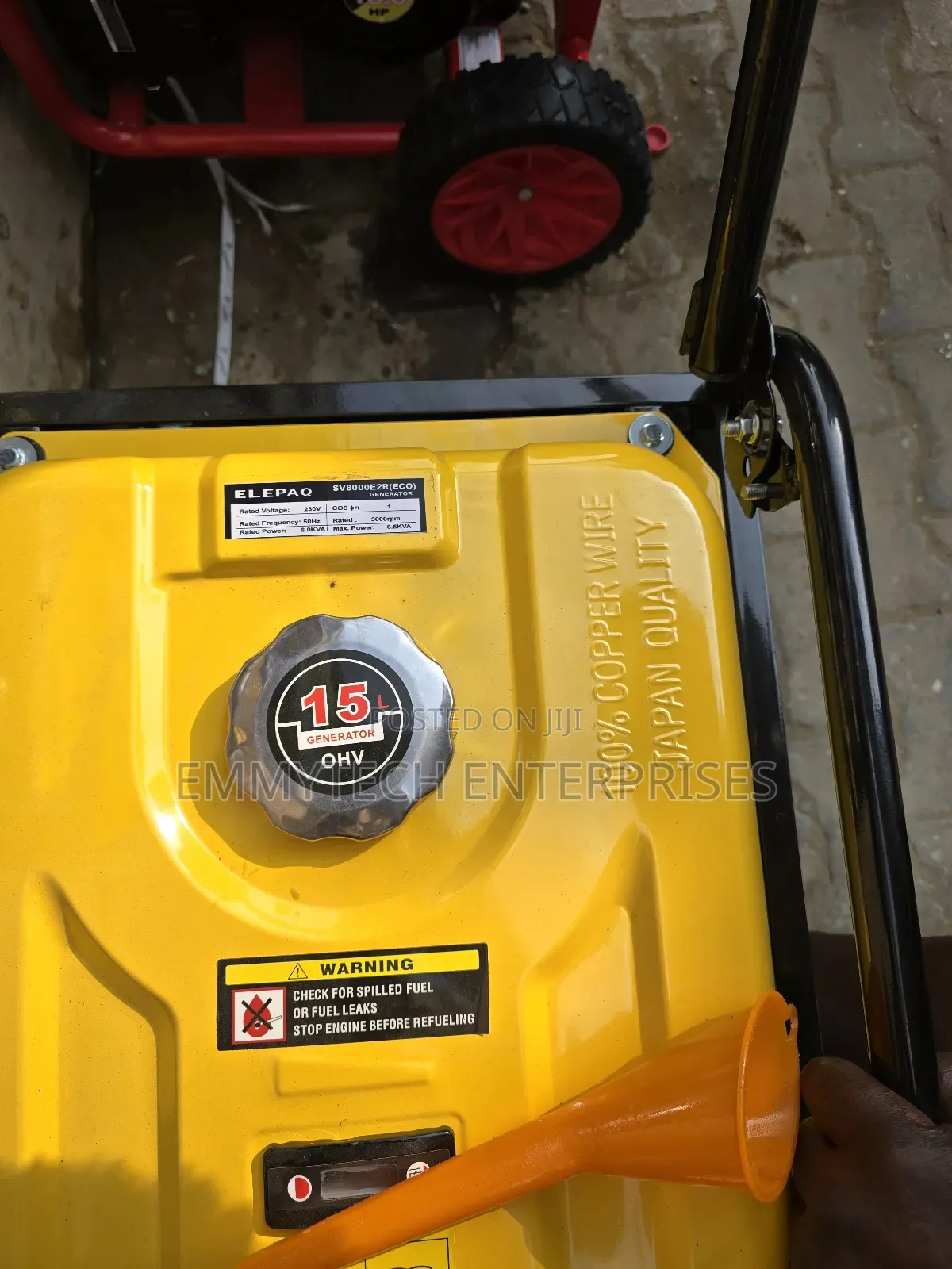 ><<5.5kva>> Elepaq Remote Control Petrol Generator(100% Copper Coil)