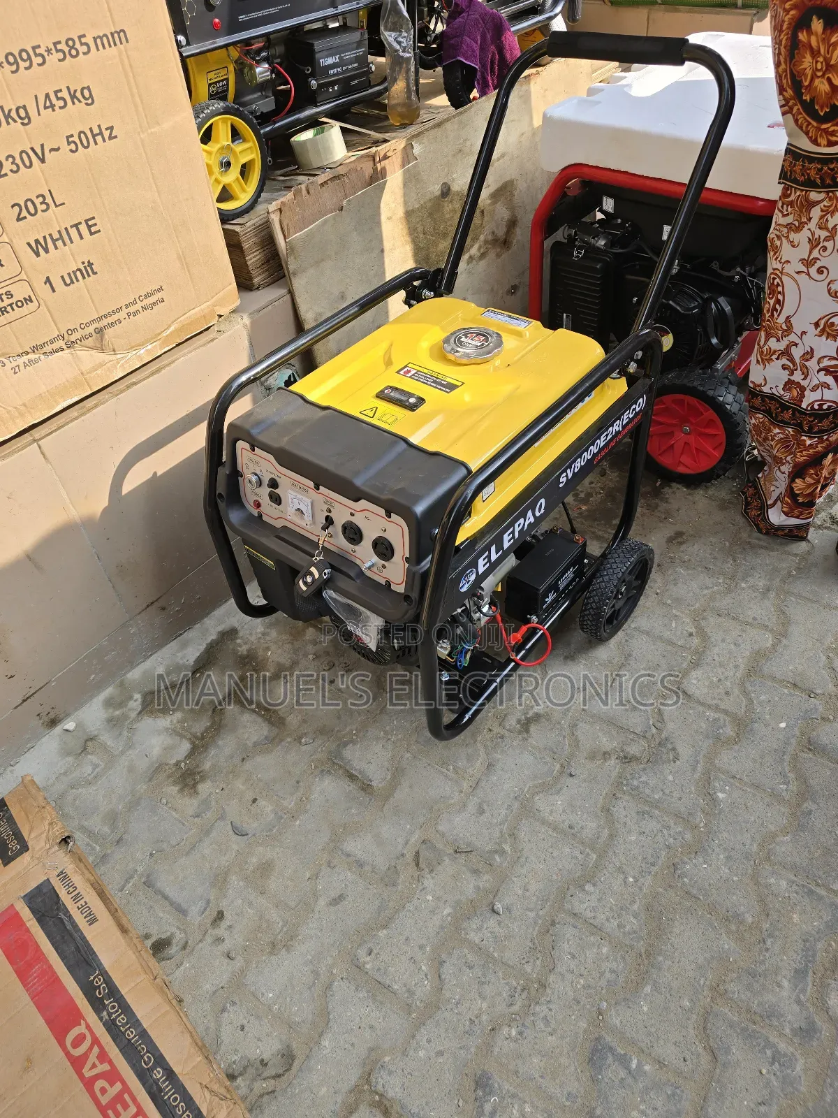 5.5kva Elepaq Remote Control Petrol Generator 100%Copper Coil