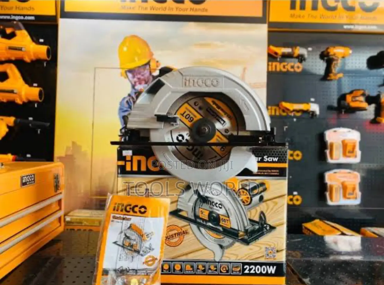 Ingco 235mm Industrial Circular Saw – 2200w Heavy-duty