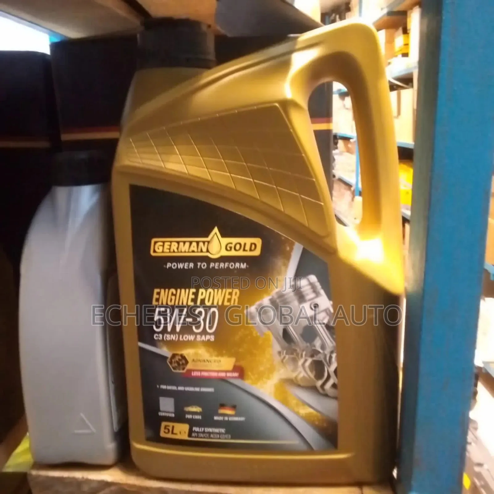 This Engine Oil 5l , 5w-30 German Gold.