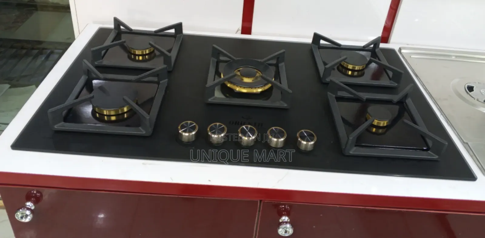 90 Cm Five Burner Gas Stove. Brand:Orienth England
