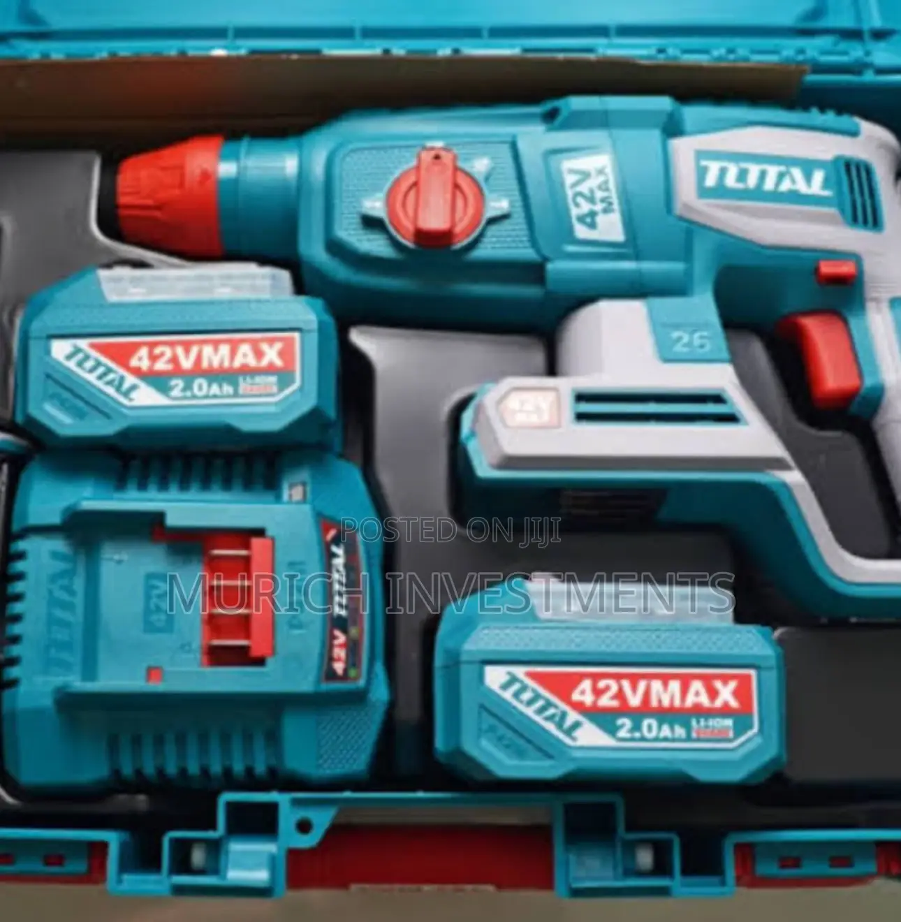 Total 42v Brushless Rotary Hammer (26mm)