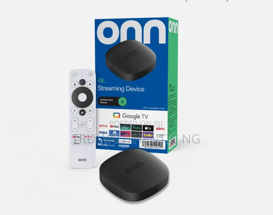 Onn Google Tv Streaming Media Player With Free Optional Live Tv App