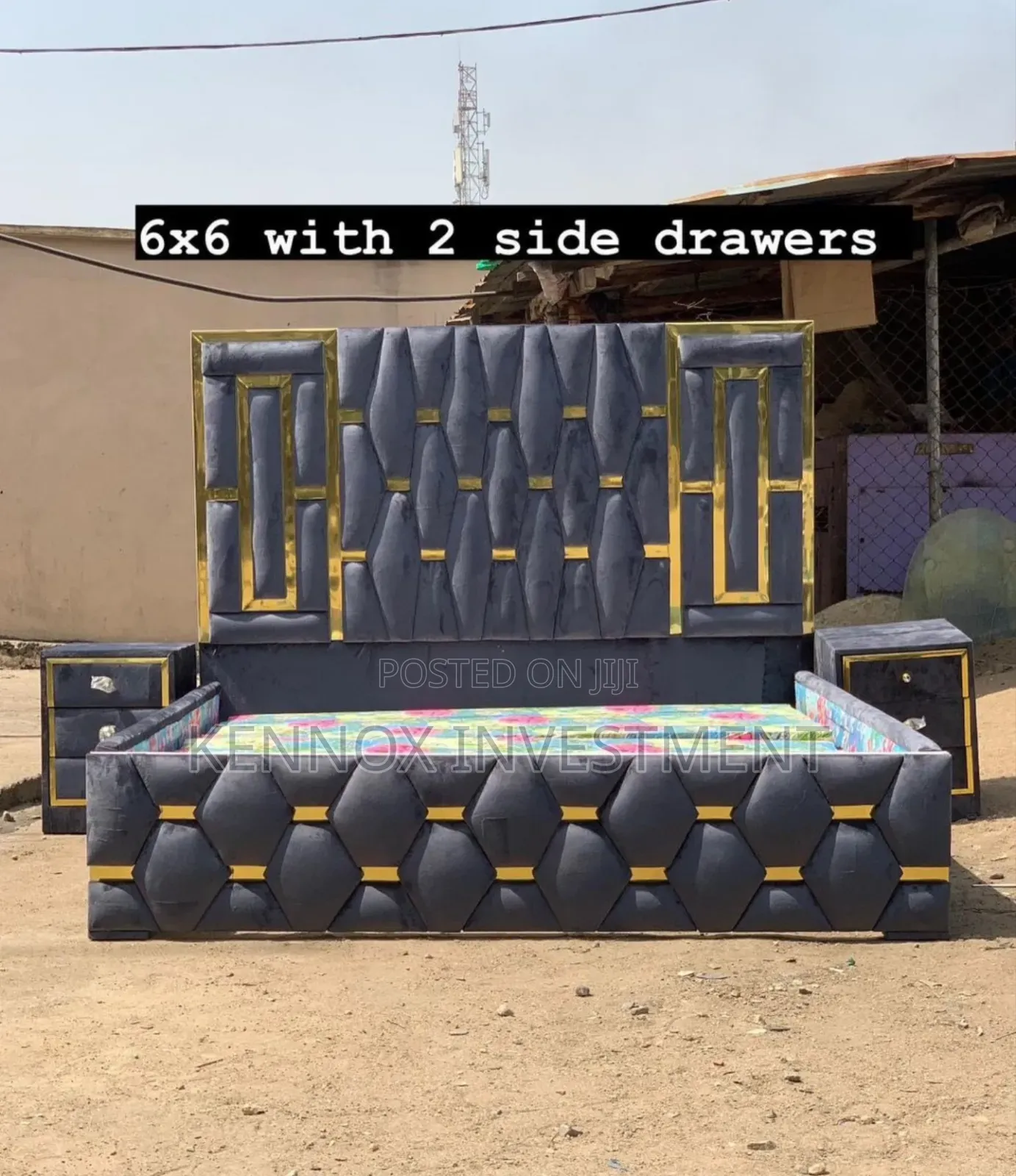 High Standard 6 by 6 Padded Bedframe